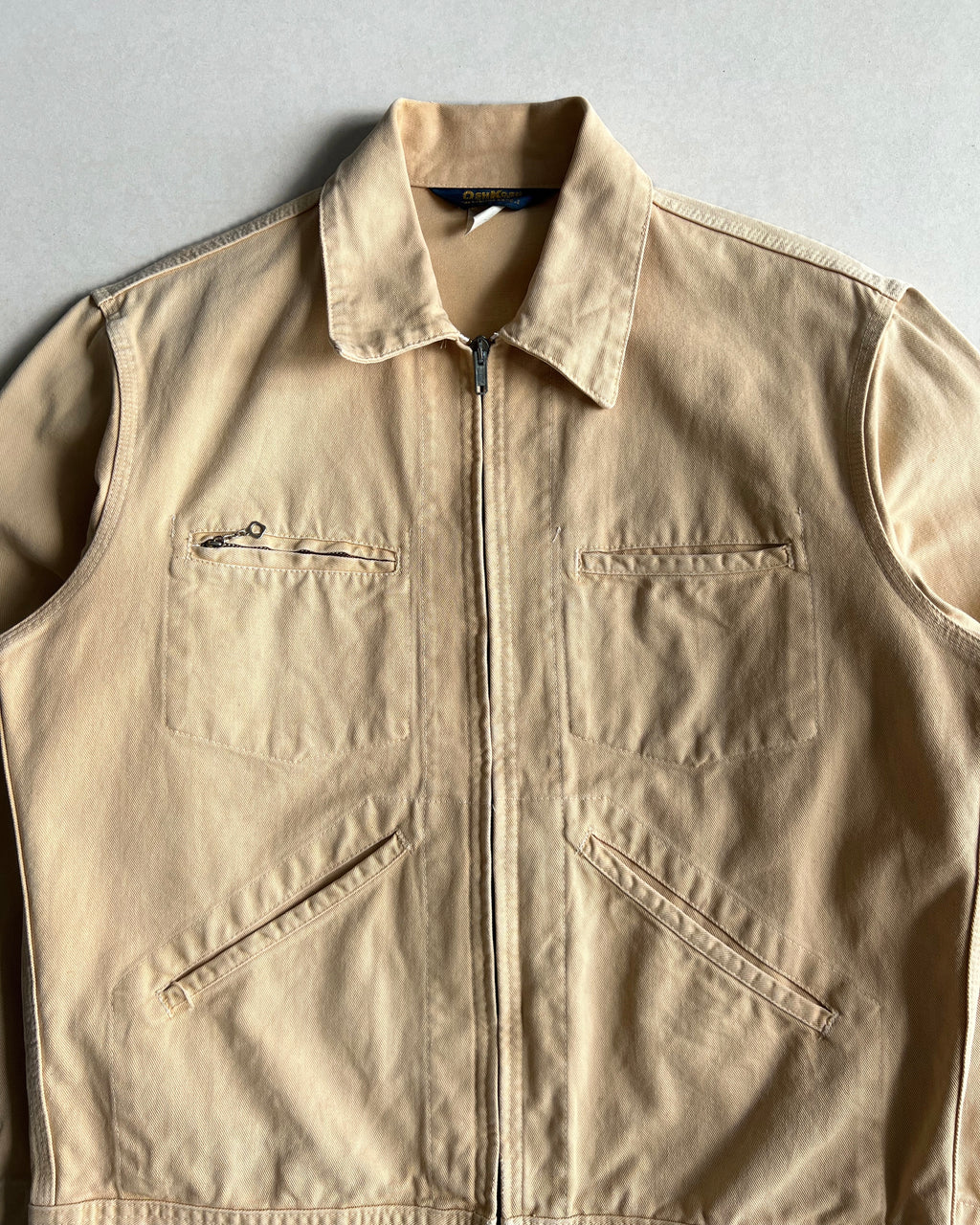1980S LIGHT YELLOW OSHKOSH WORK JACKET (L)
