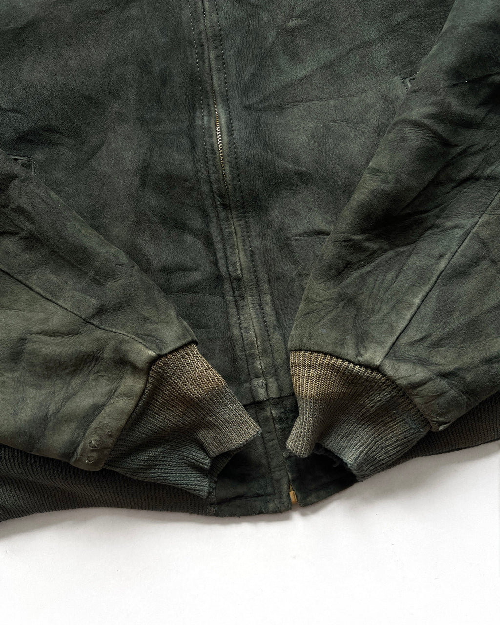 1950S SUEDE LEATHER BOMBER JACKET (L)