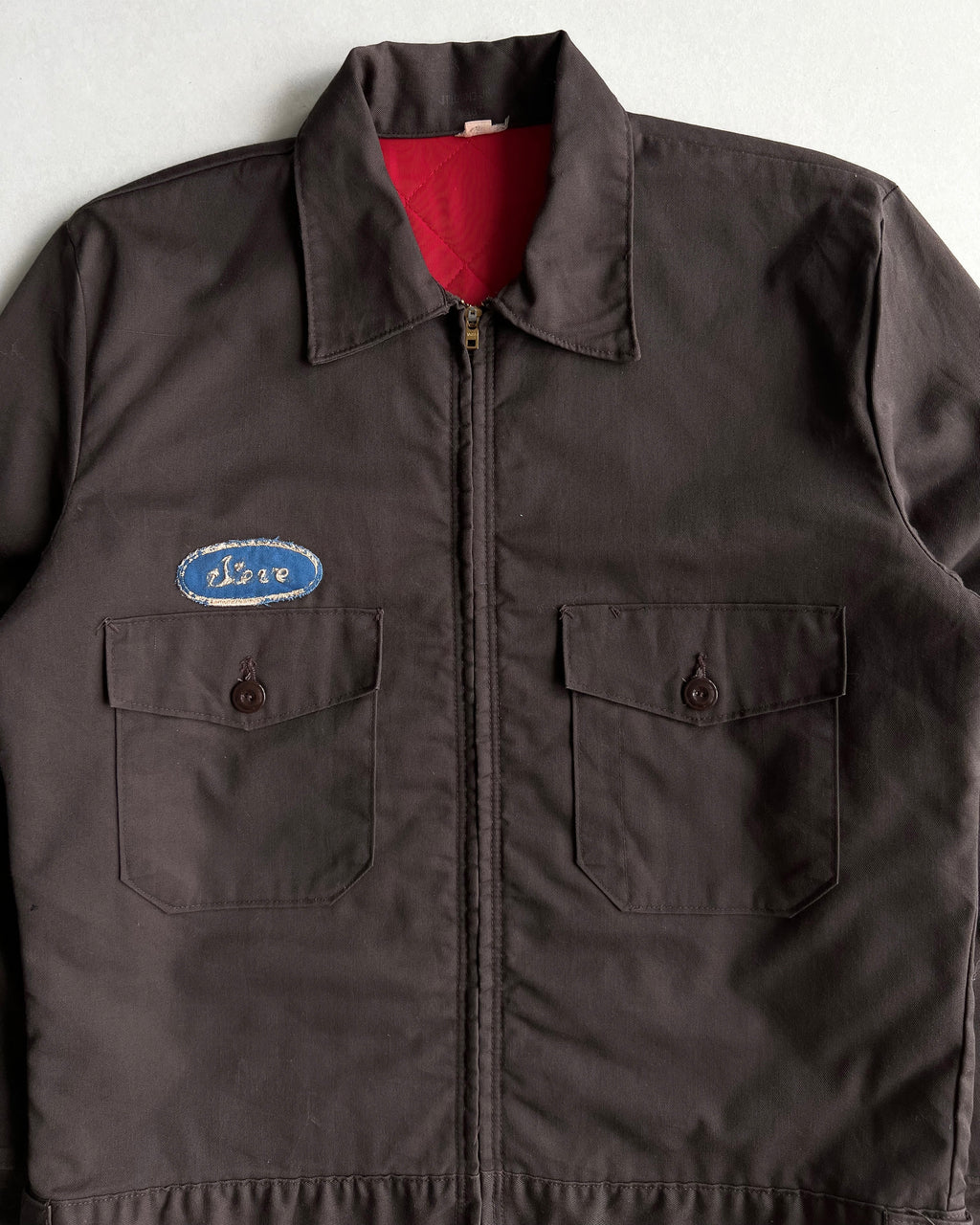 1980S BROWN DOUBLE POCKET WORK JACKET (M)