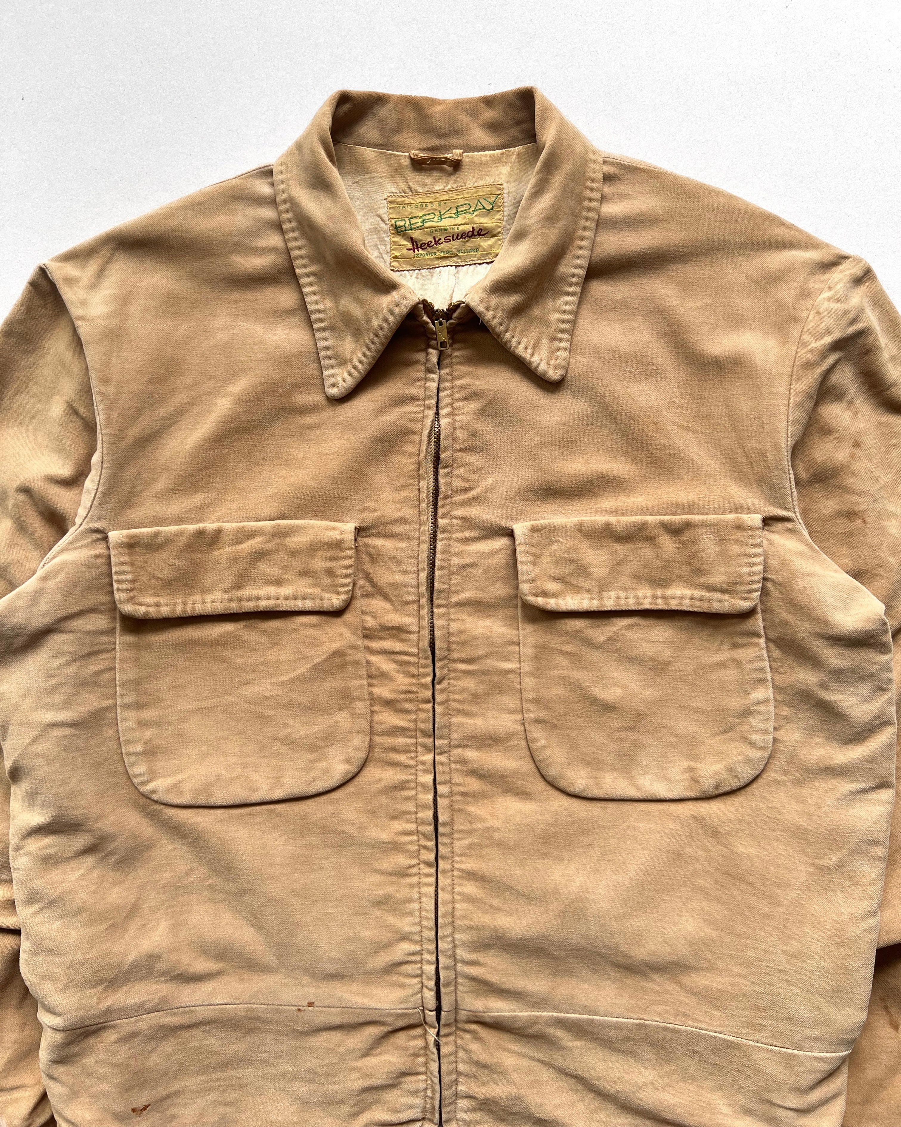 1950S BERKRAY HEEKSUEDE RICKY JACKET (L)
