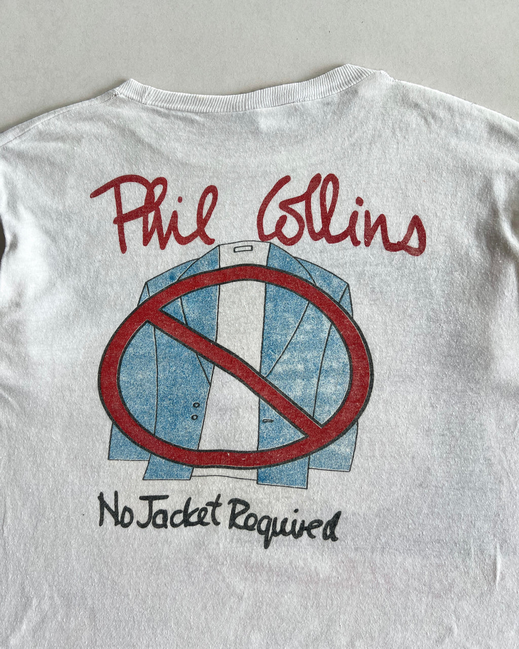 1985 PHIL COLLINS 'NO JACKET REQUIRED' TOUR TEE (M)