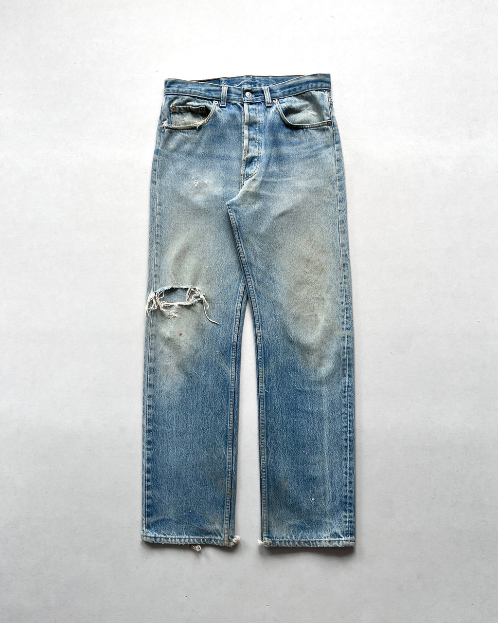1990S FADED LEVI'S 501 DISTRESS JEANS (31)