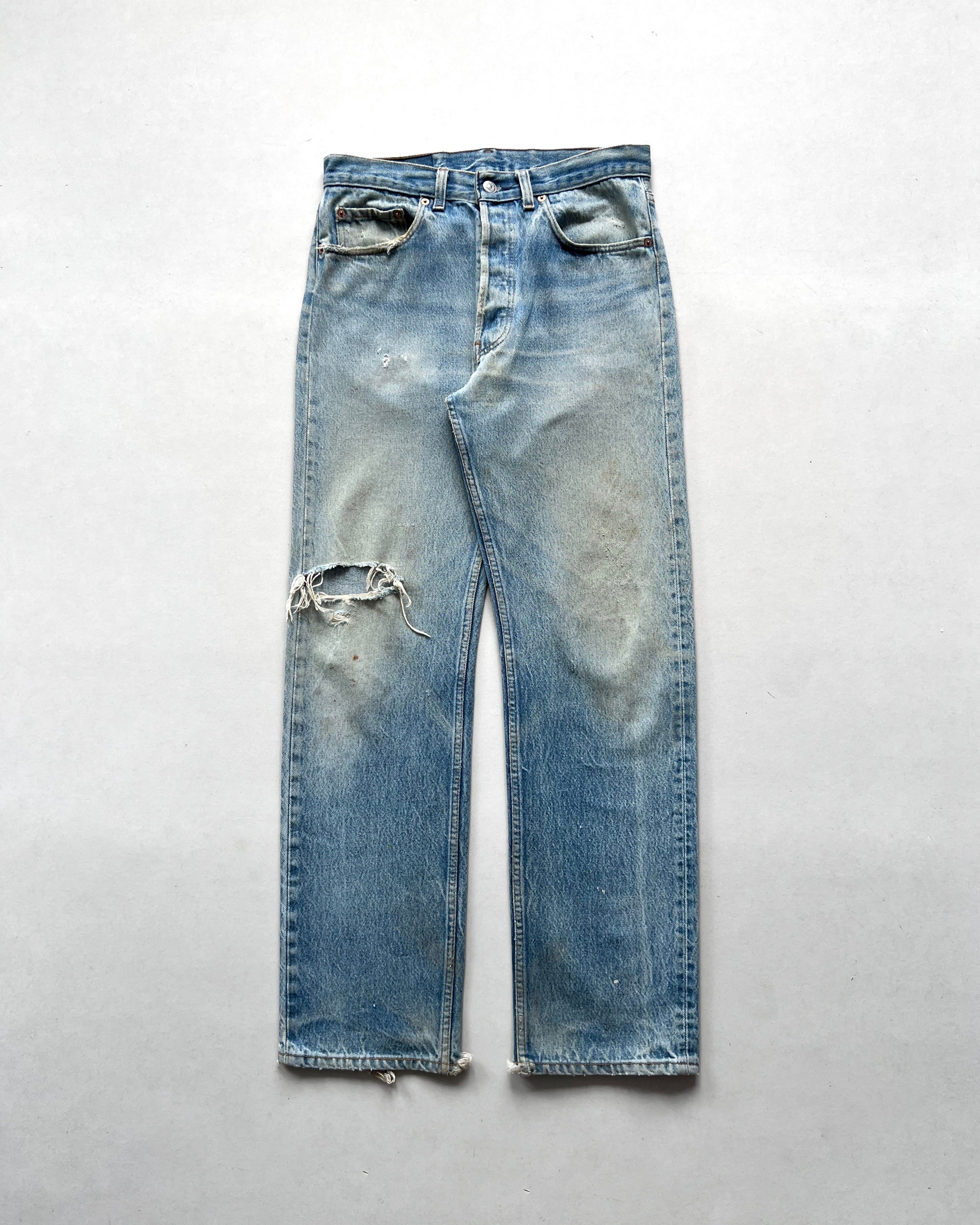 1990S FADED LEVI'S 501 DISTRESS JEANS (31)