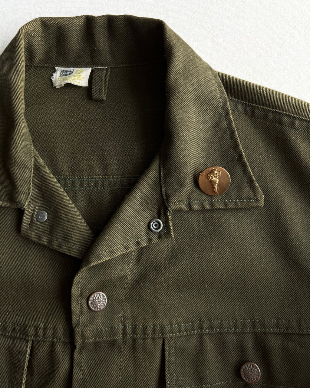 1960S SEARS BUTTON-UP WORK JACKET (L)