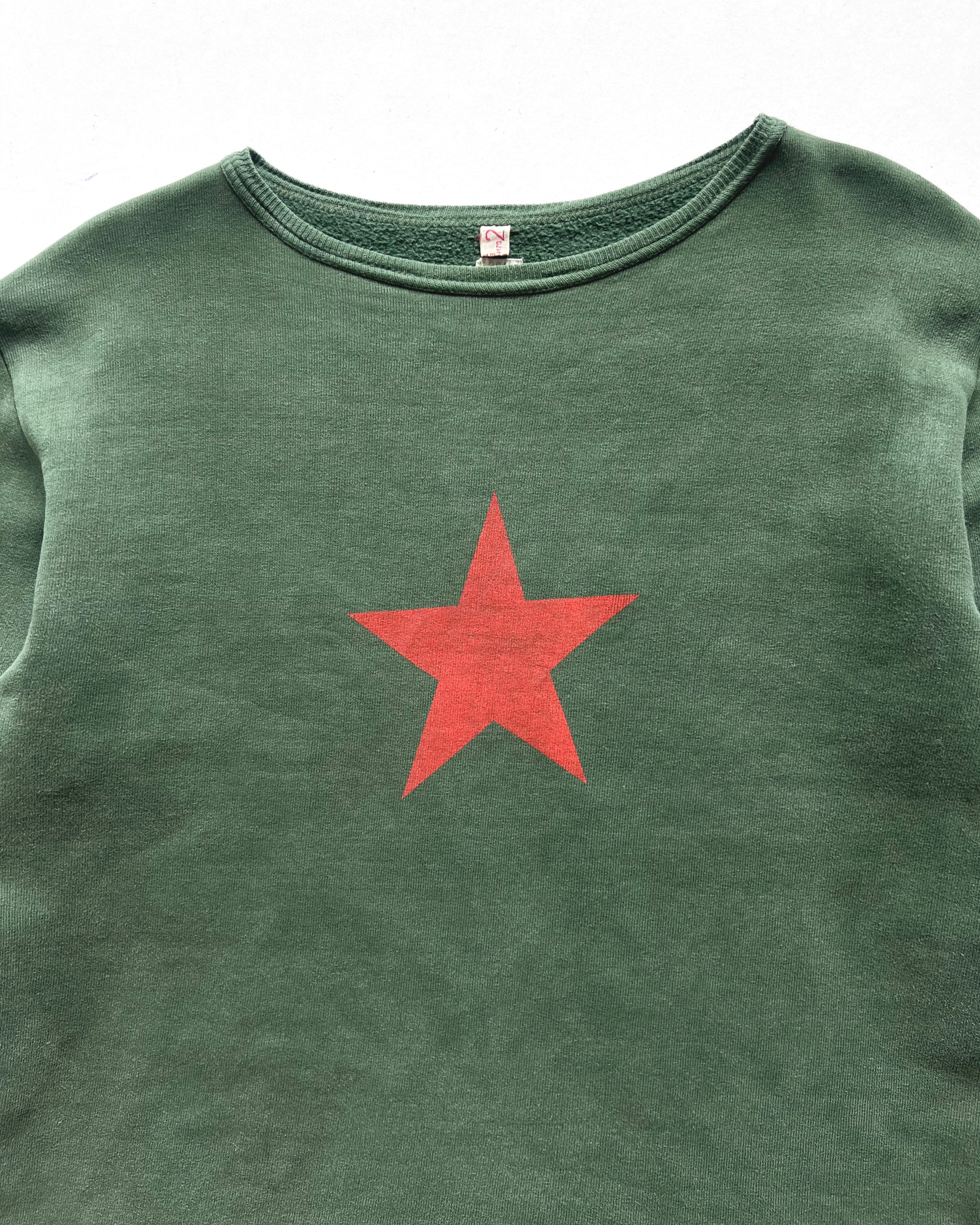 1960S BELGIAM ARMY RED STAR SWEATSHIRT (M)