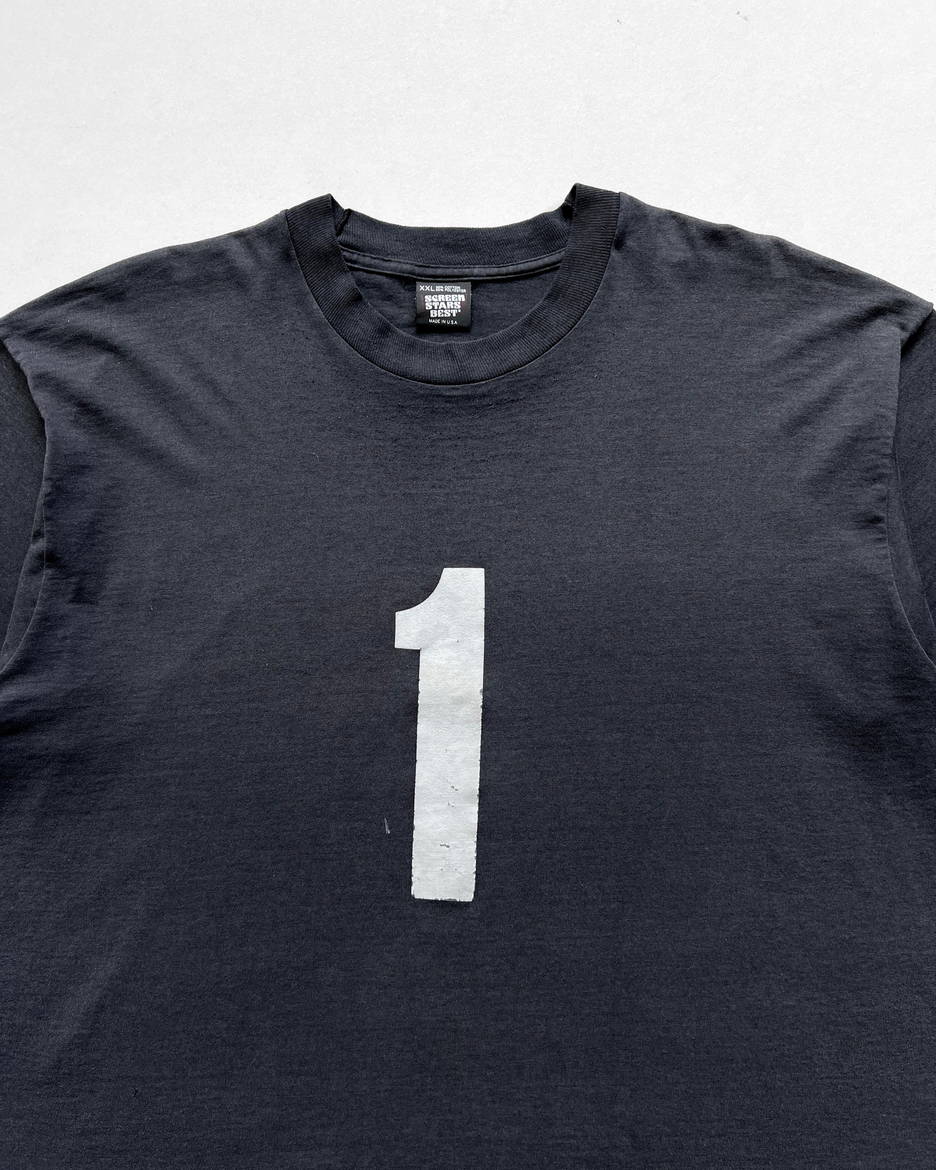 1990S FADED 'NO.1' SINGLE STITCH TEE (XXL)