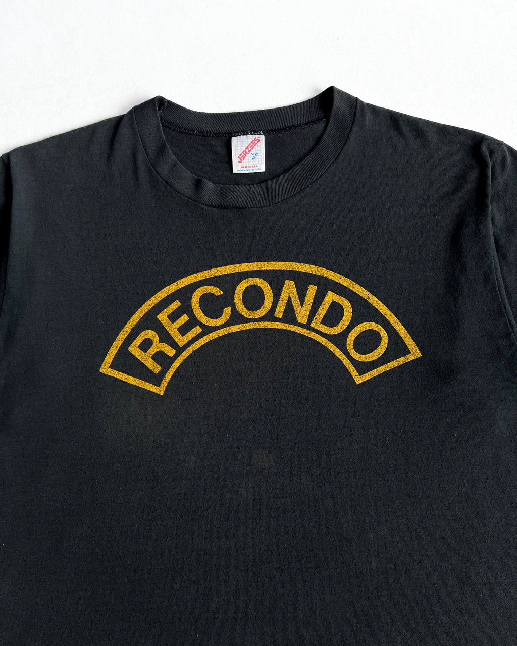 1990S FADED BLACK 'RECONDO' TEE (L)