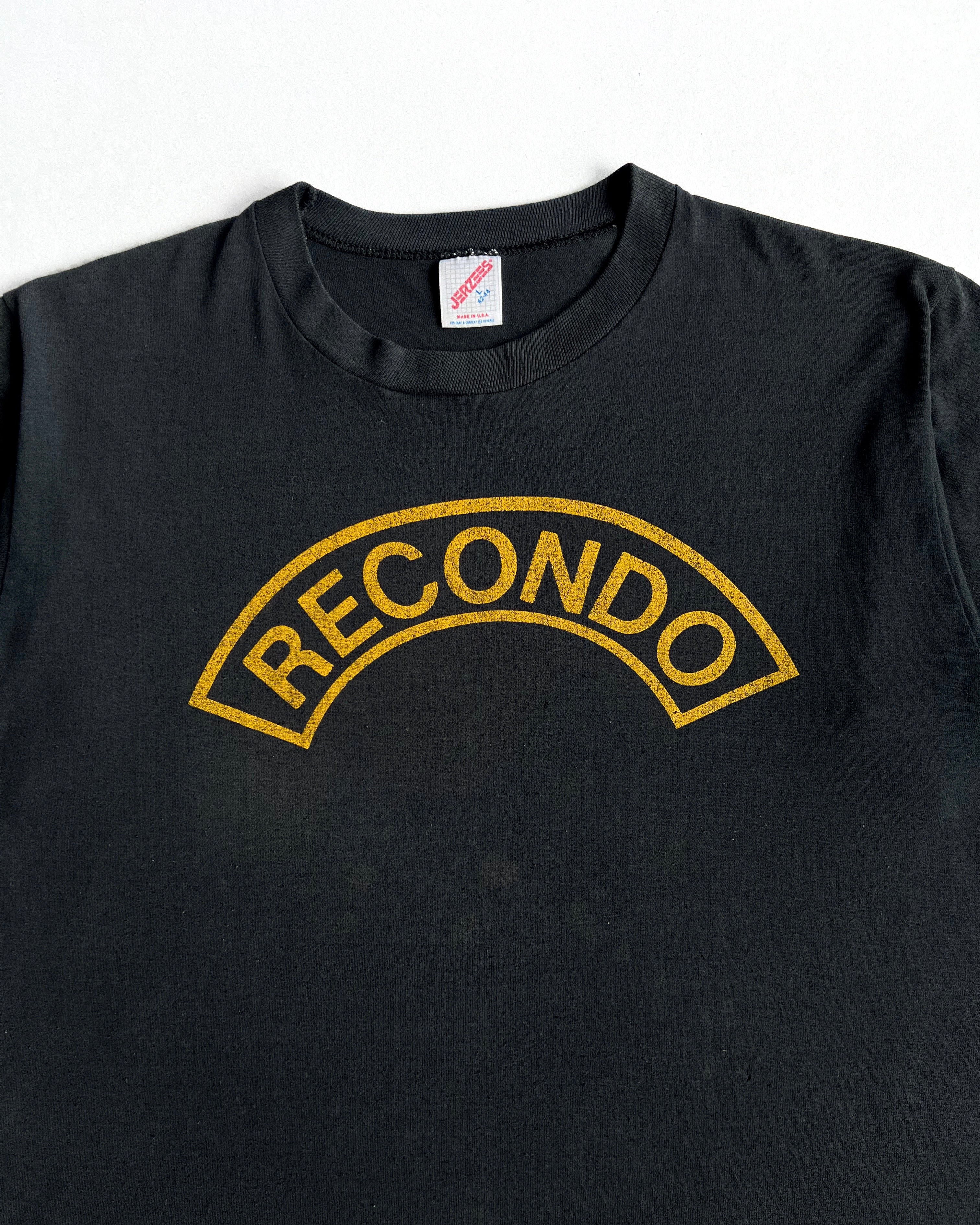 1990S FADED BLACK 'RECONDO' TEE (L)