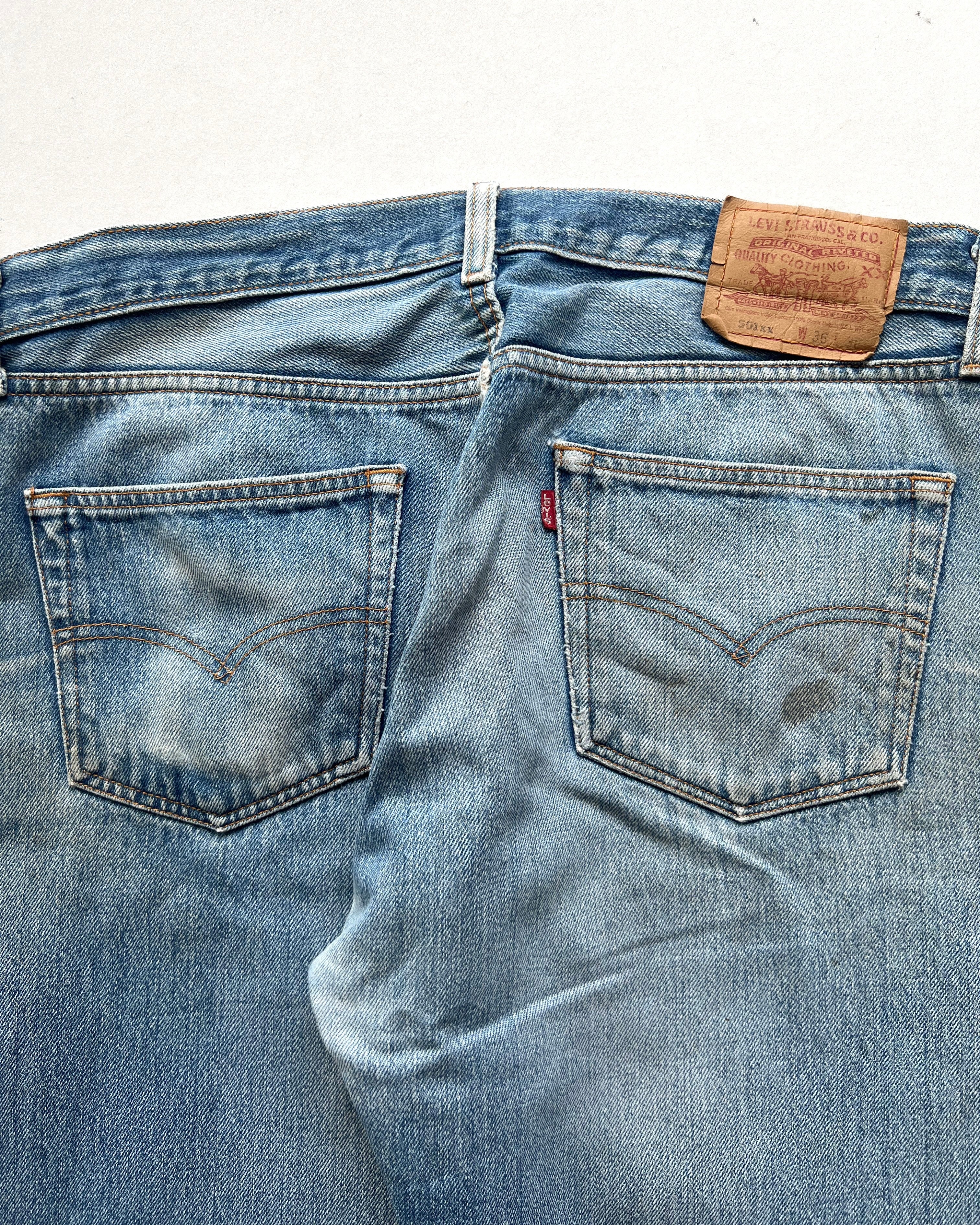 1990S FADED WASHED LEVI'S 501 JEANS (35)