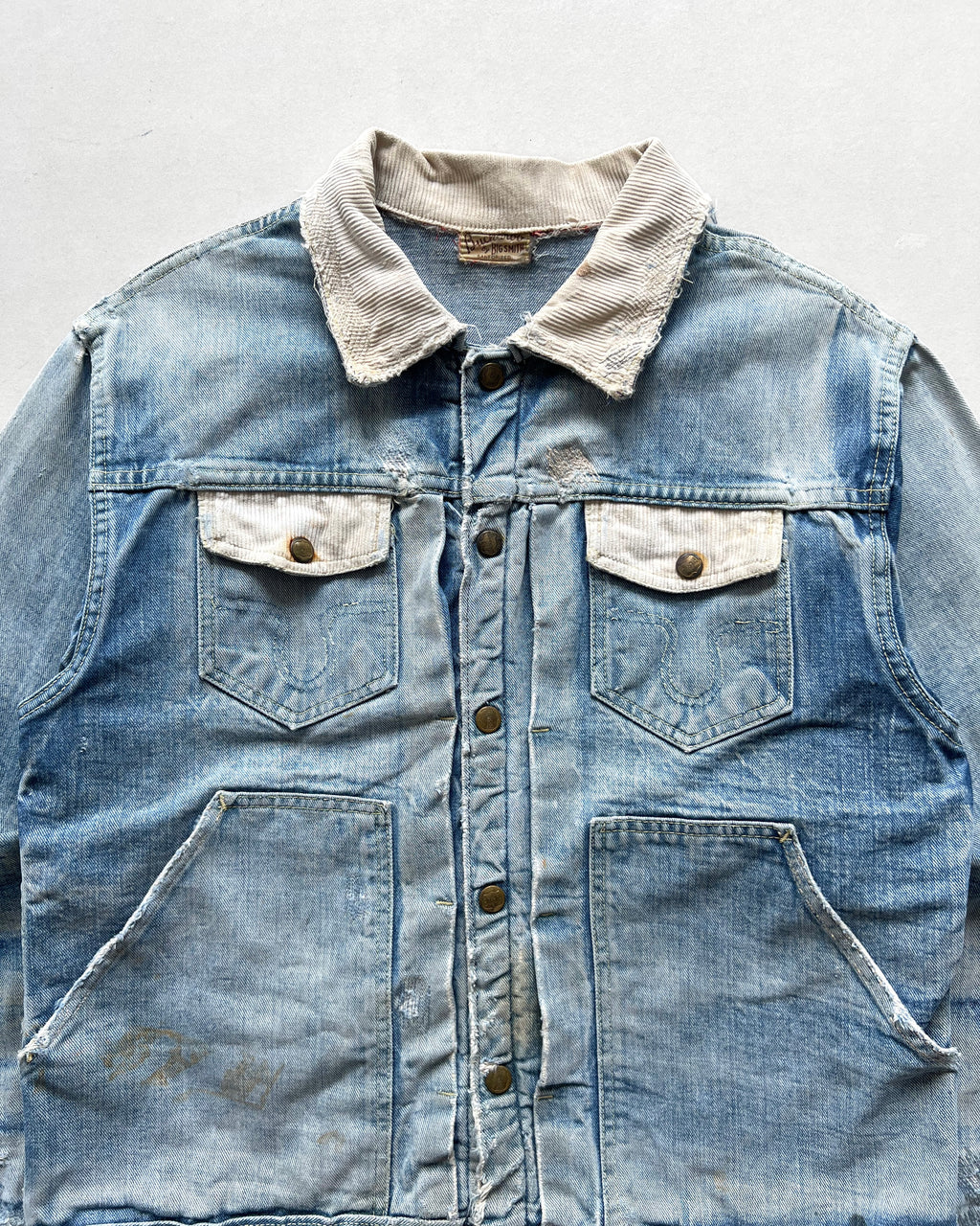1950S FADED BUCKAROO BY BIG SMITH DENIM JACKET (L)