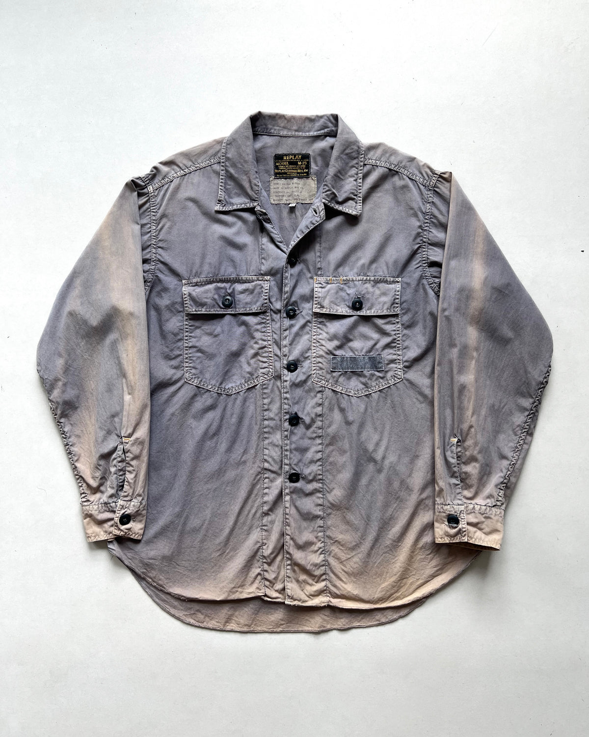 1990S FADED REPLAY CLOTHING MILITARY SHIRT (L)