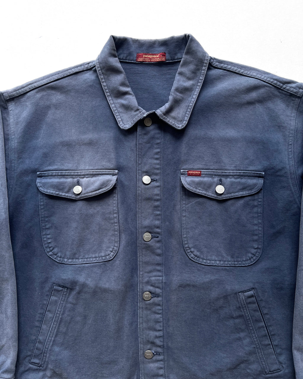 1990S FADED PATAGONIA ORGANIC COTTON JACKET (L)