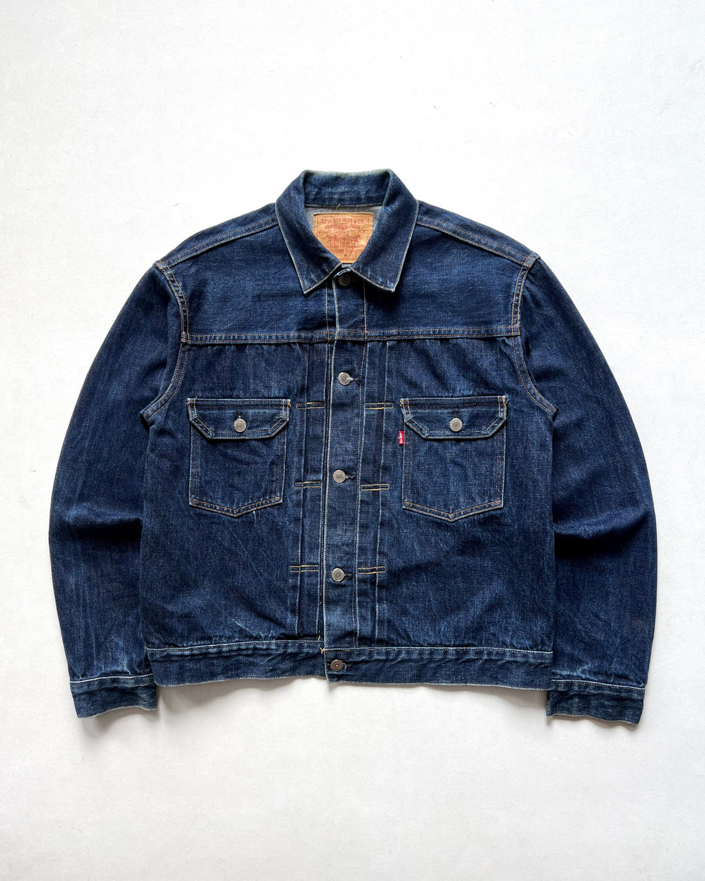 1990S LVC 507 BIG E TYPE II SELVEGE DENIM JACKET (44)