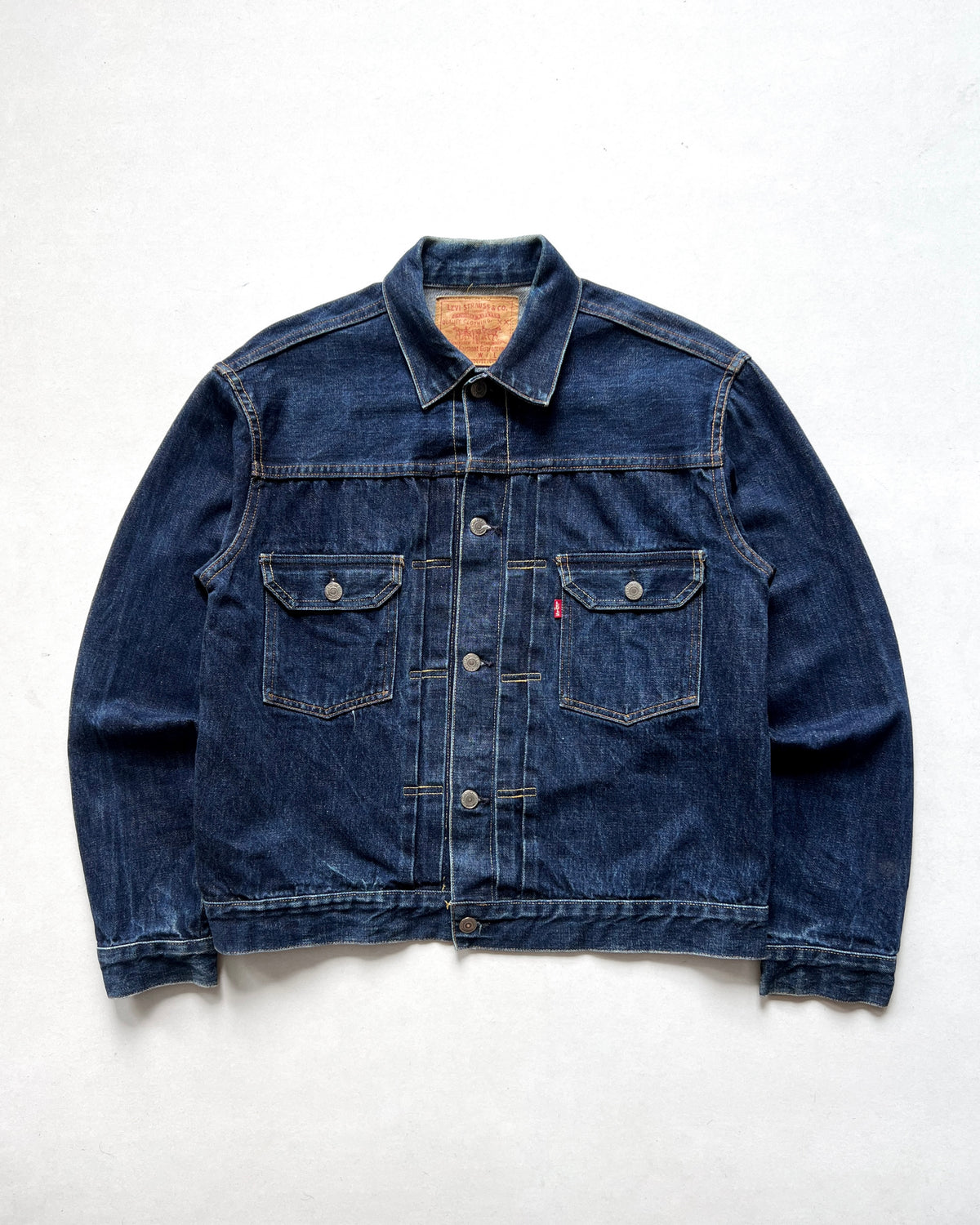 1990S LVC 507 BIG E TYPE II SELVEGE DENIM JACKET (44)