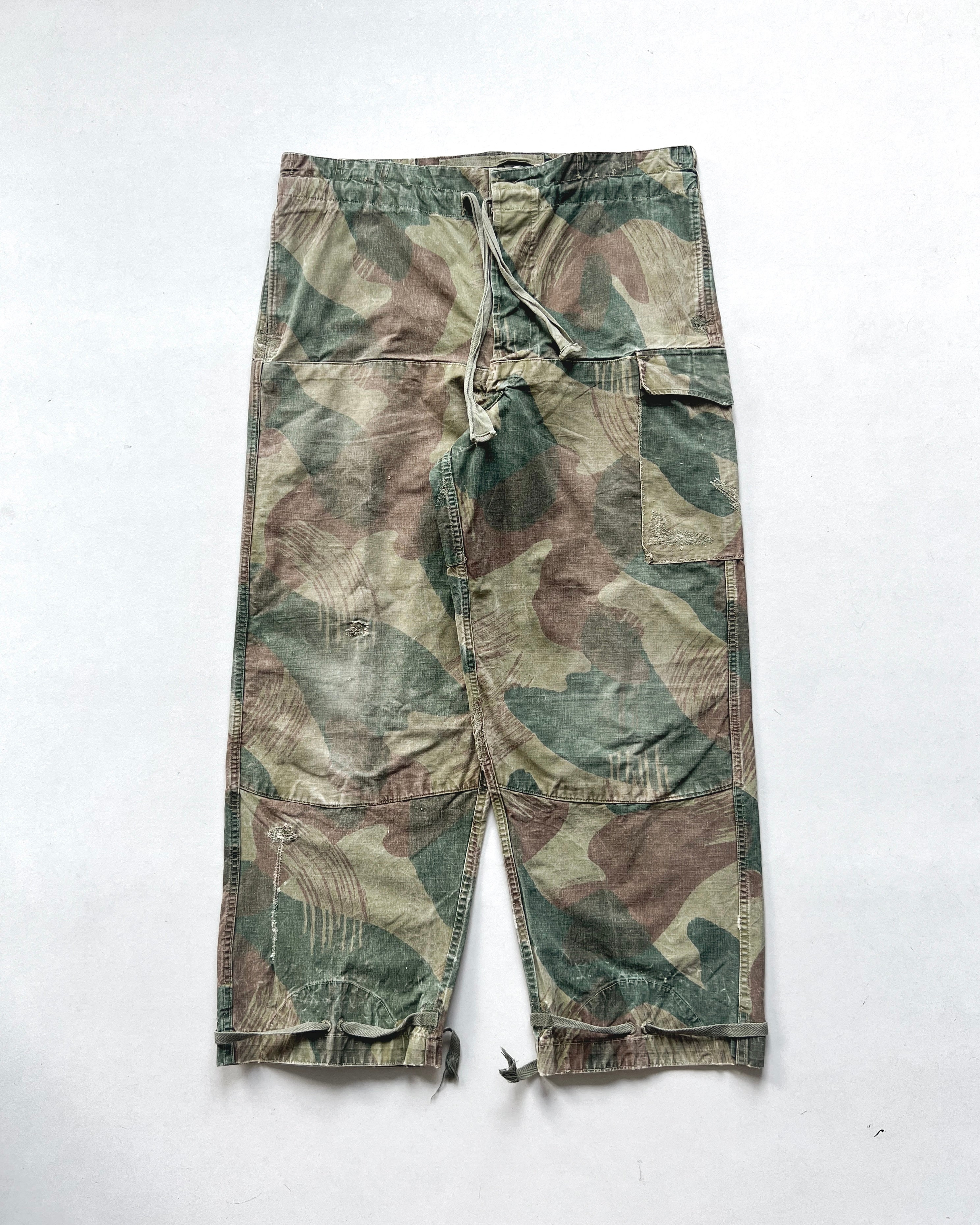 1950S BELGIUM ARMY BRUSHSTROKE CAMO PANTS (36-39)
