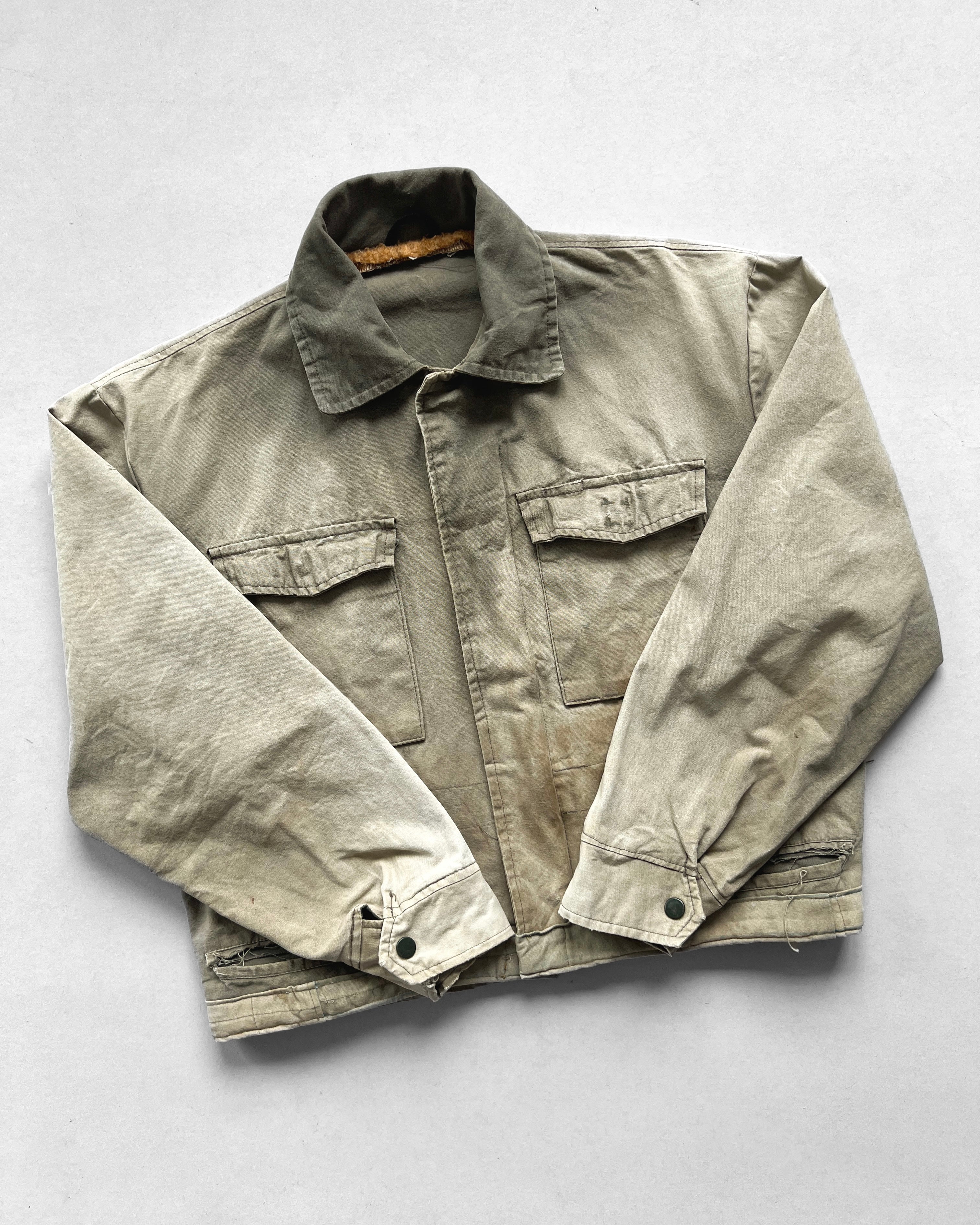 1980S FADED DOUBLE POCKET WORK JACKET (L)