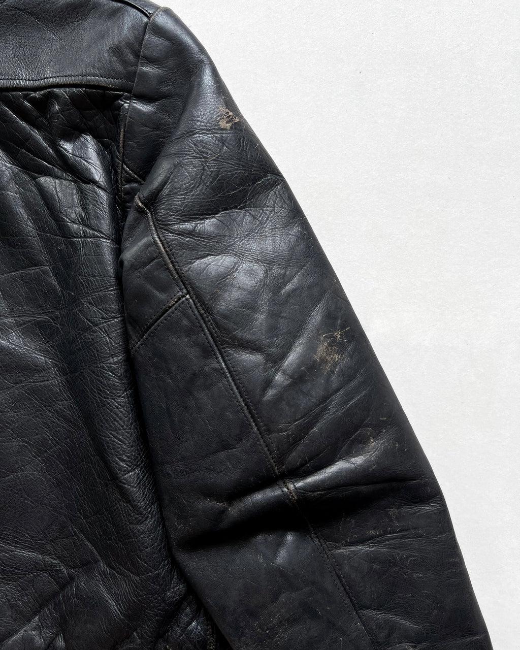 1950S FRATERNITY PREP BY SEARS LEATHER JACKET (M)