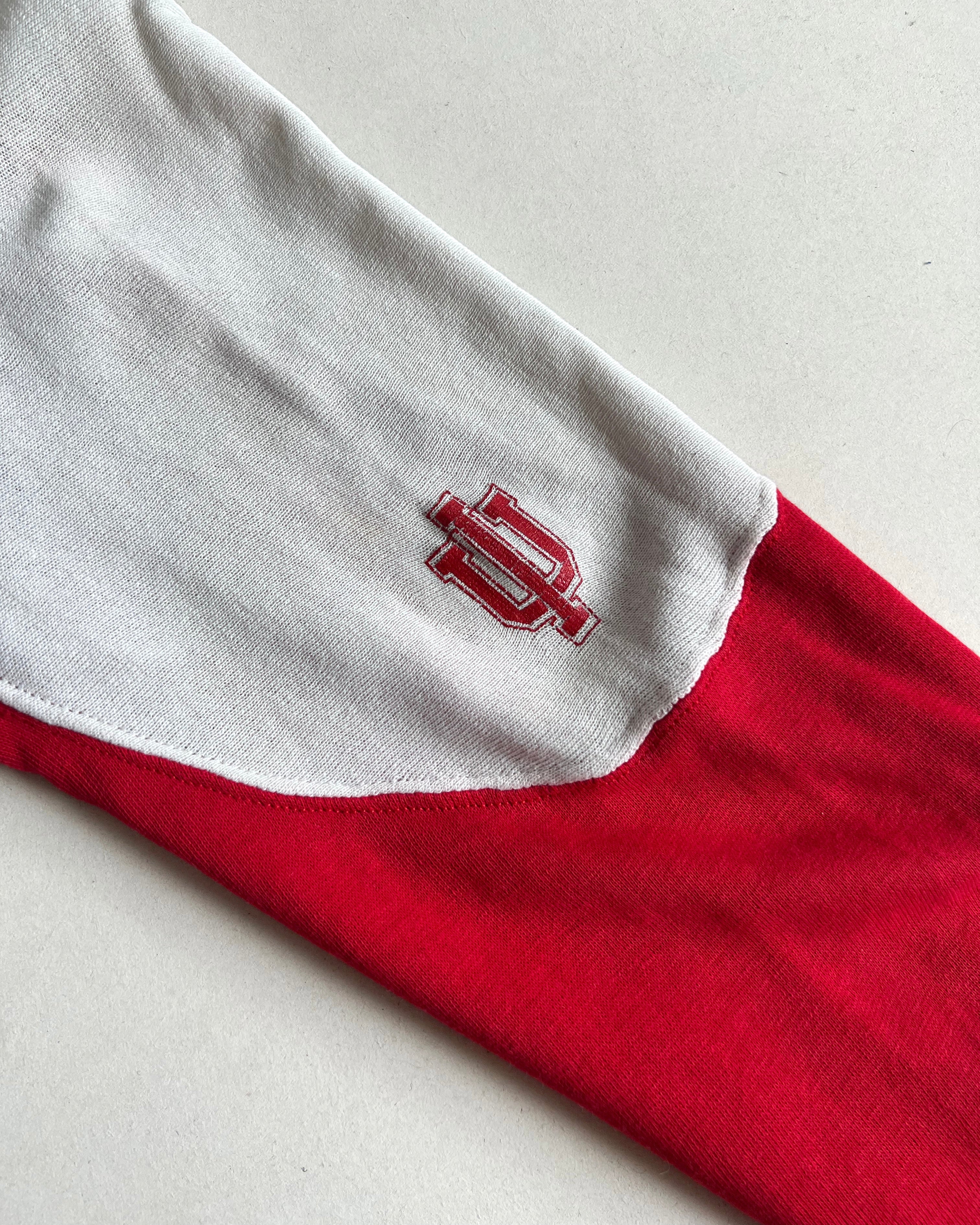 1980S TWO-TONE 'INDIANA UNIVERSITY' SWEATSHIRT (L)