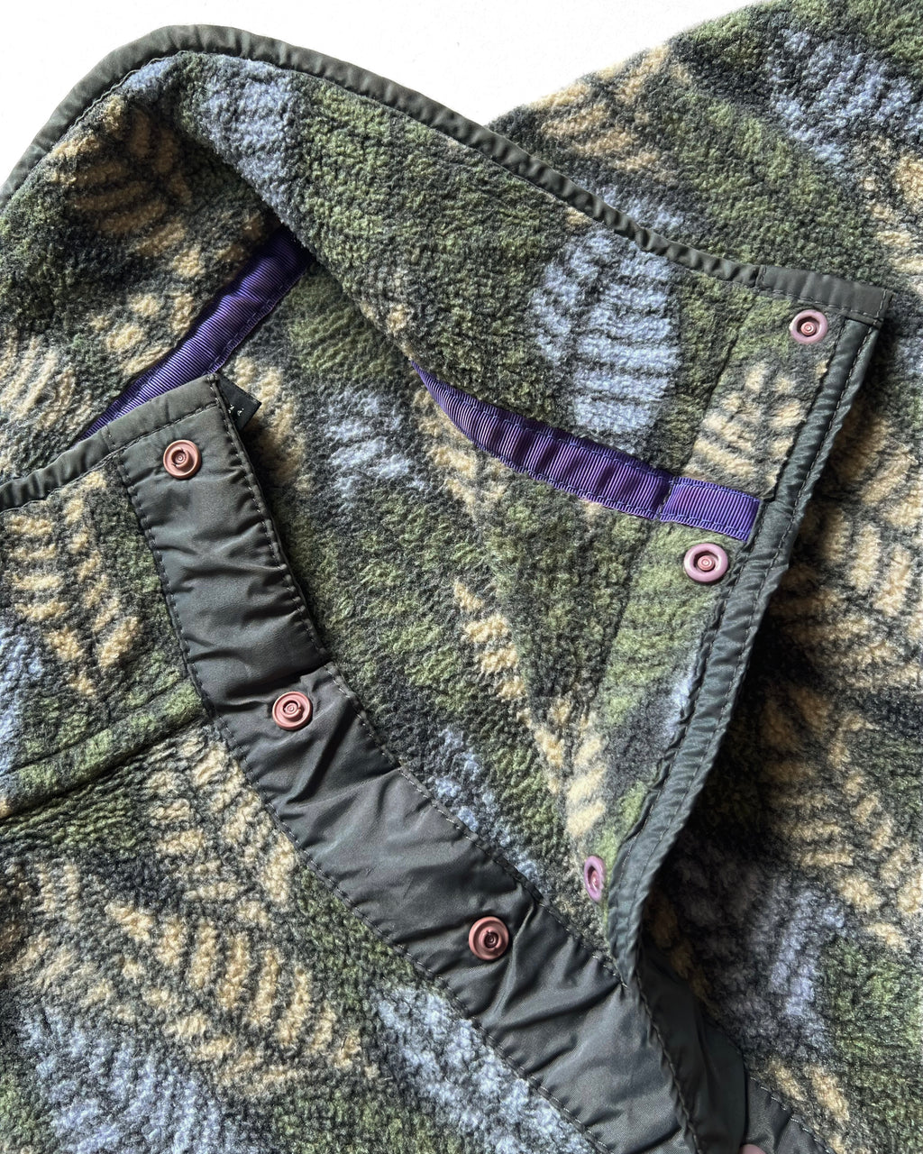 1990S PATAGONIA 'SPEARS LEAF' SNAP-T FLEECE (M)