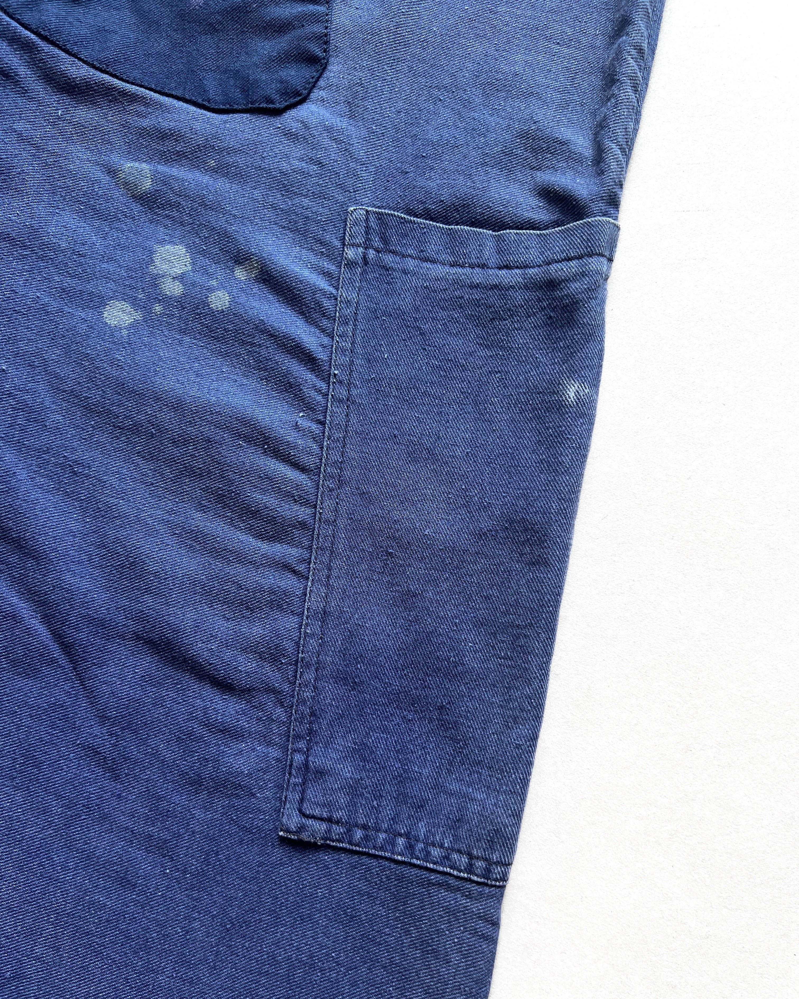 1960S EUROPE REPAIRED CARPENTER WORK TROUSERS (30-34)