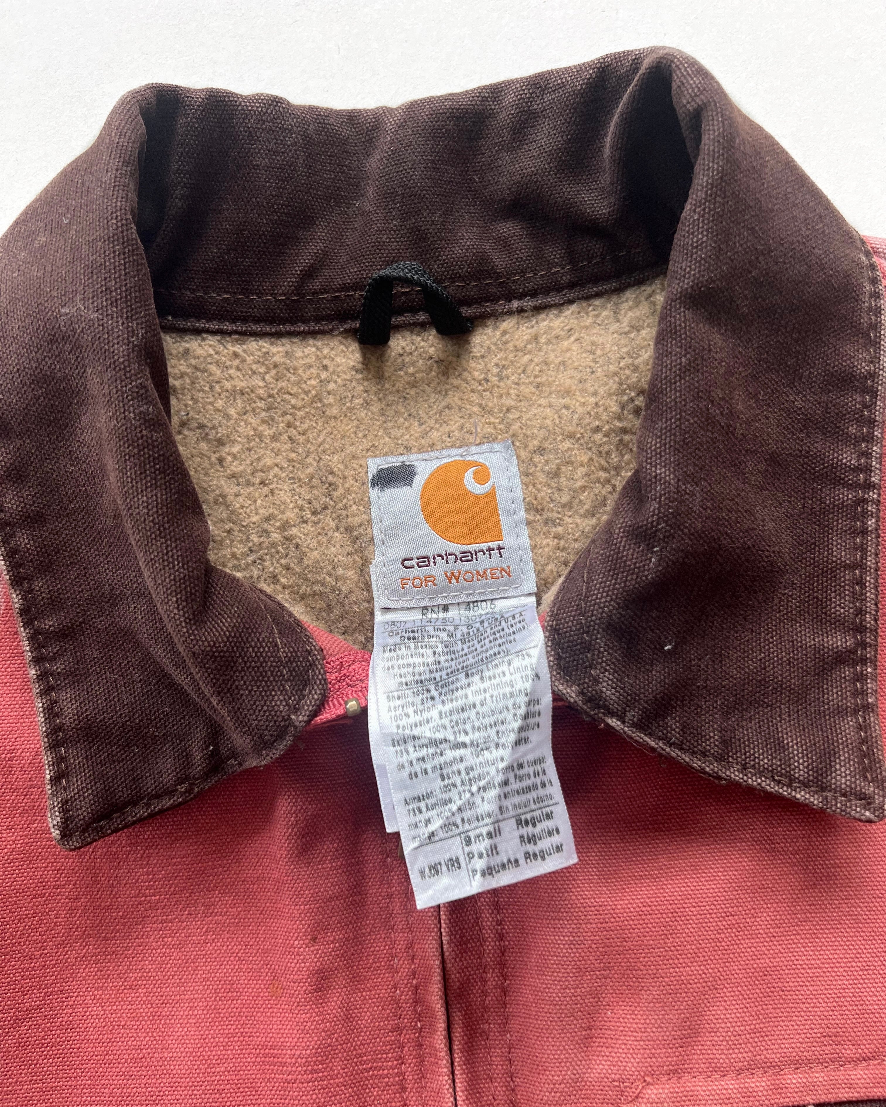 2000S SALMON PINK CARHARTT DETROIT JACKET (S)