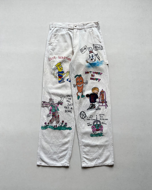 1980S CARTER'S HAND-DRAWN CARPENTER PANTS (31)
