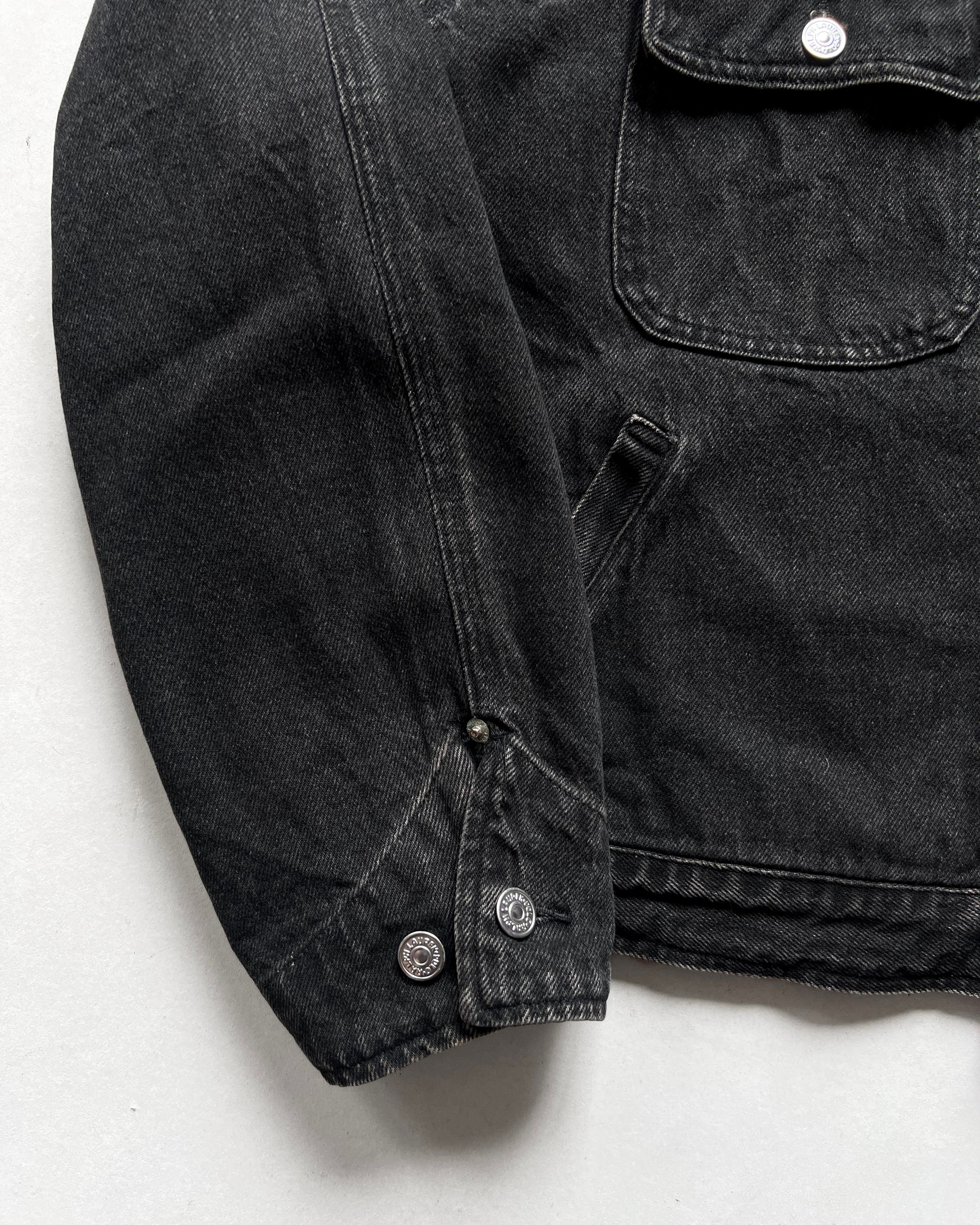1990S BLACK POLO RALPH LAUREN DENIM JACKET (L)