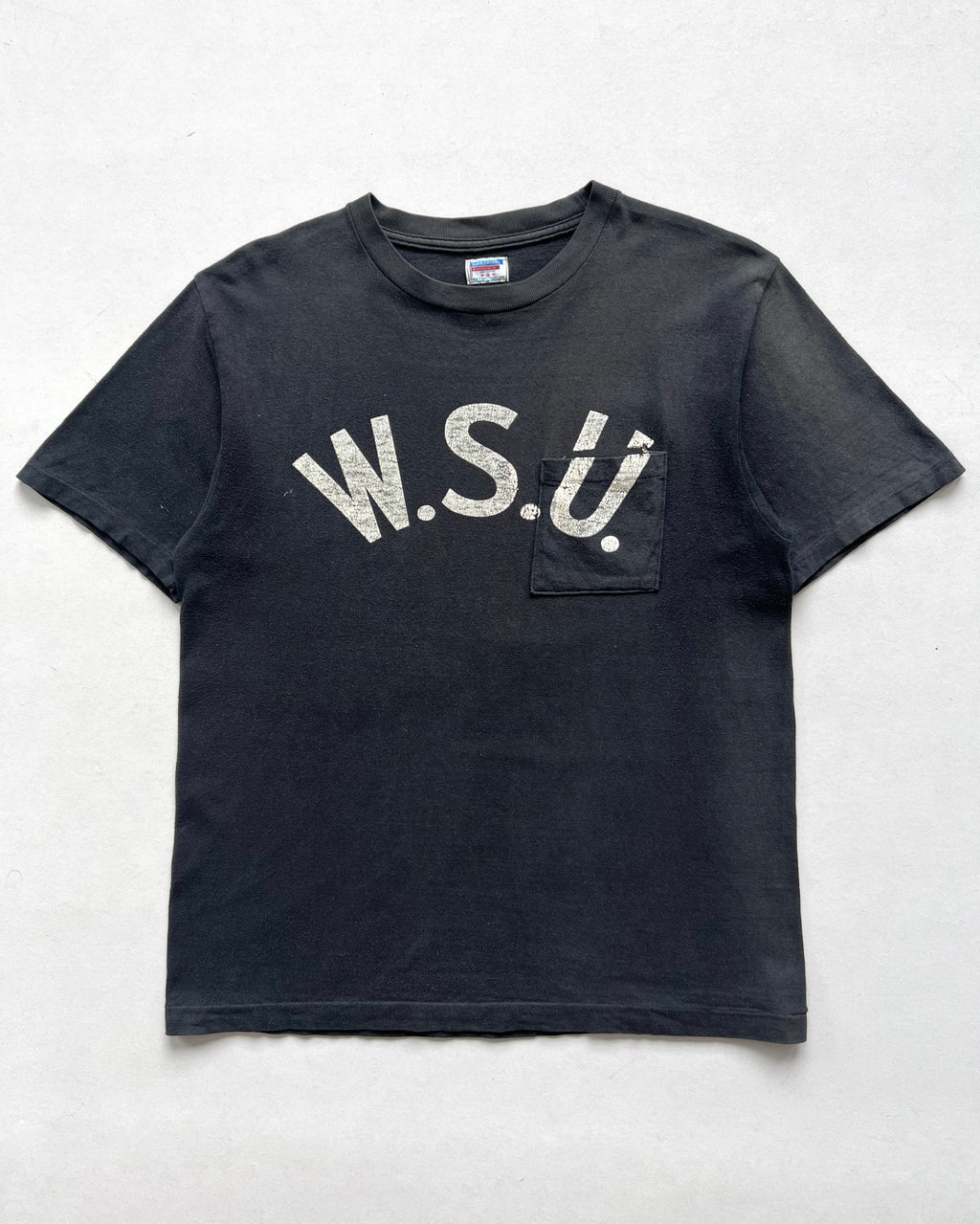1990S/2000S DUBBLEWORKS 'WSU' SINGLE STITCH POCKET TEE (M)