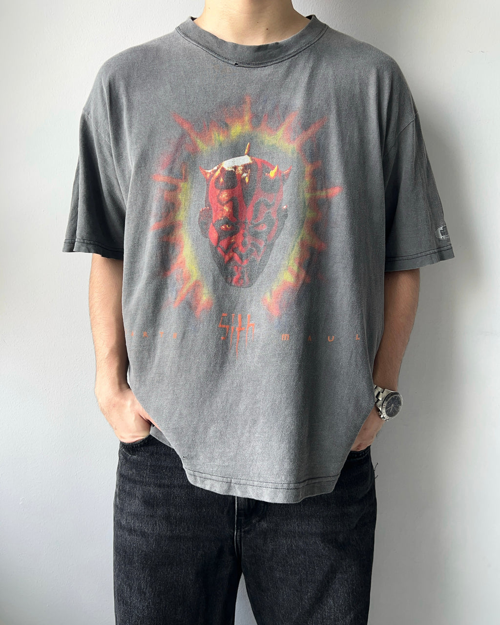 2000S FADED STAR WARS DARTH MAUL TEE (XL)