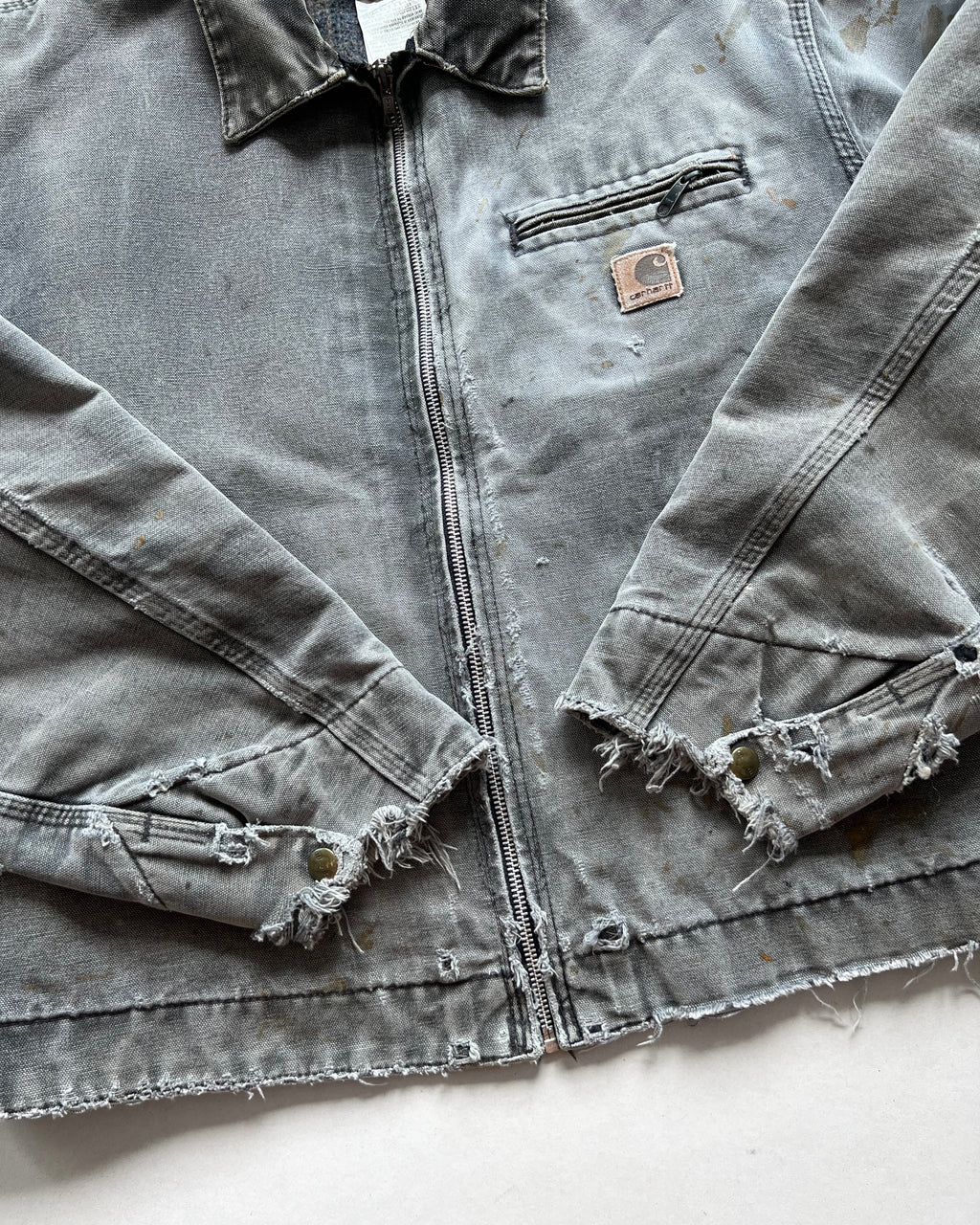 2000S FADED CARHARTT DETROIT WORK JACKET (L)