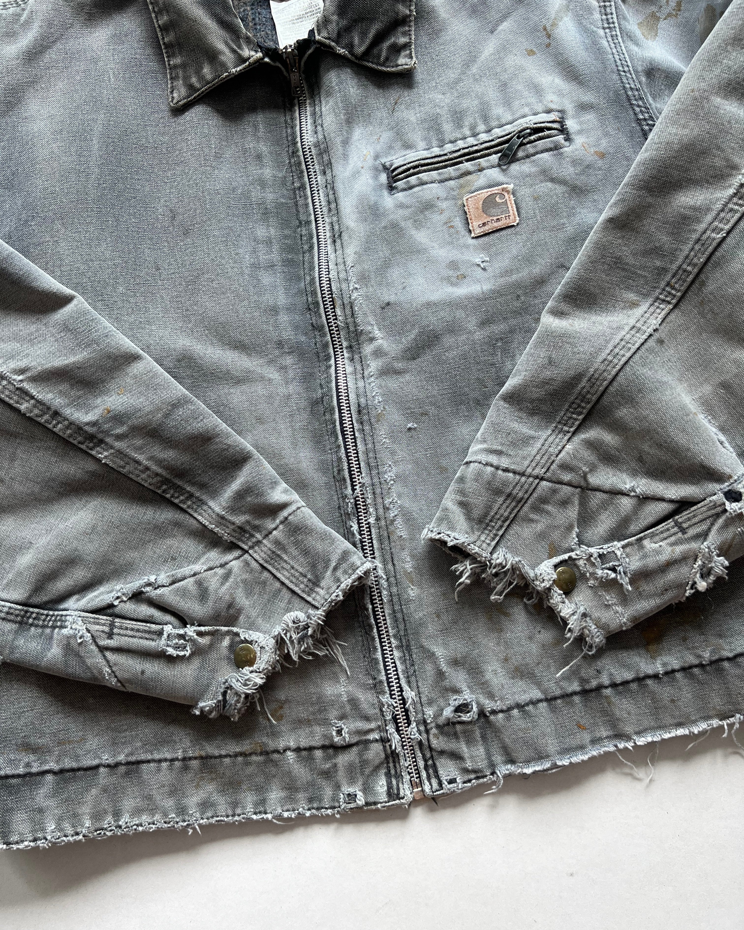 2000S FADED CARHARTT DETROIT WORK JACKET (L)