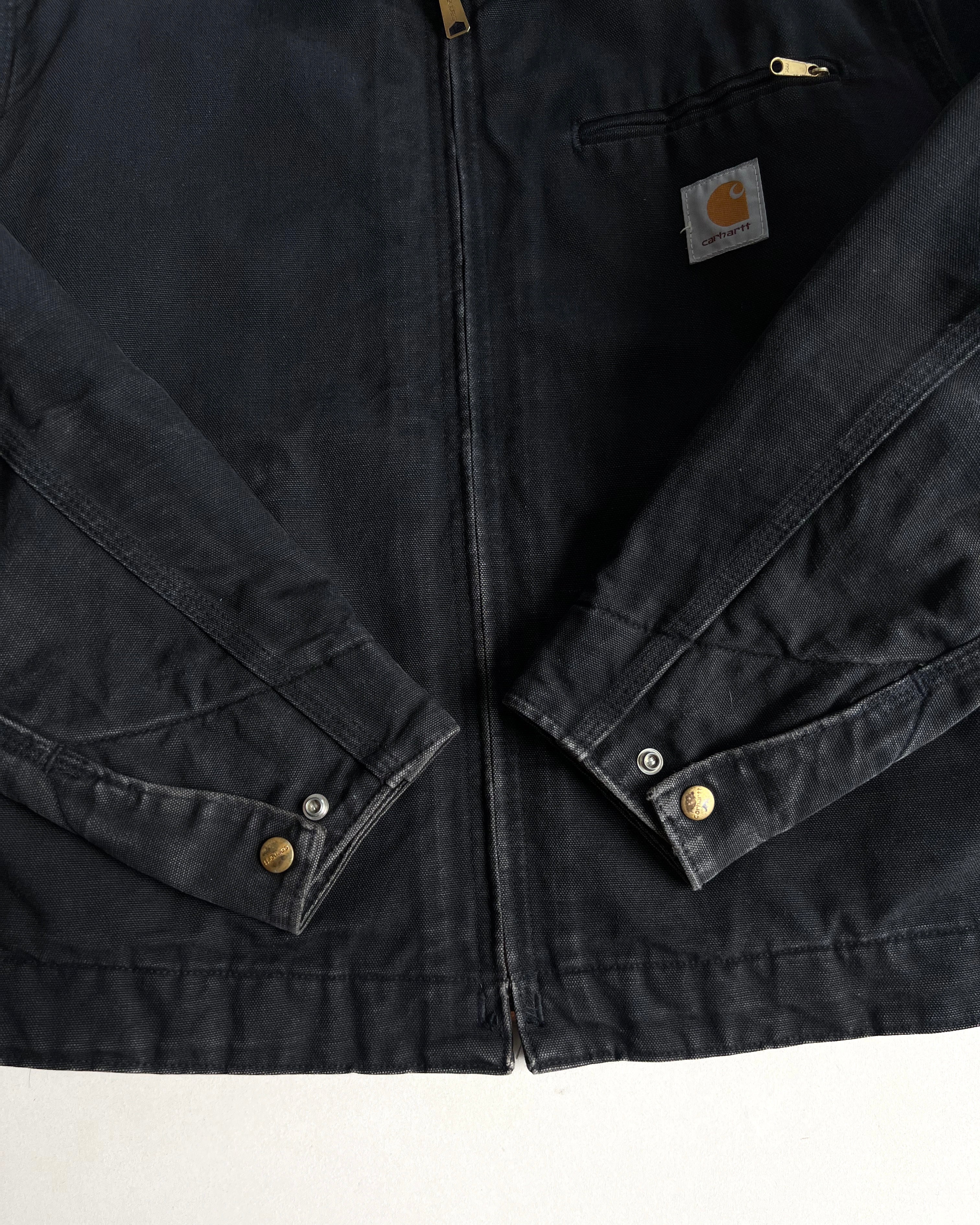 1990S BLACK CARHARTT DETROIT WORK JACKET (M/L)