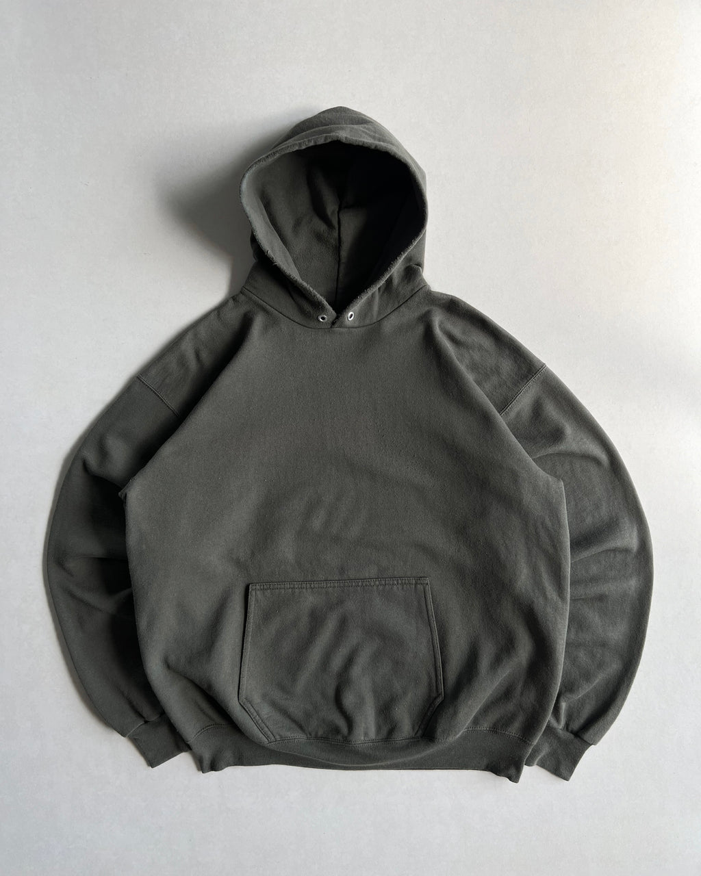 1990S OLIVE BLANK UNITED SPORTS HOODIE (XL)