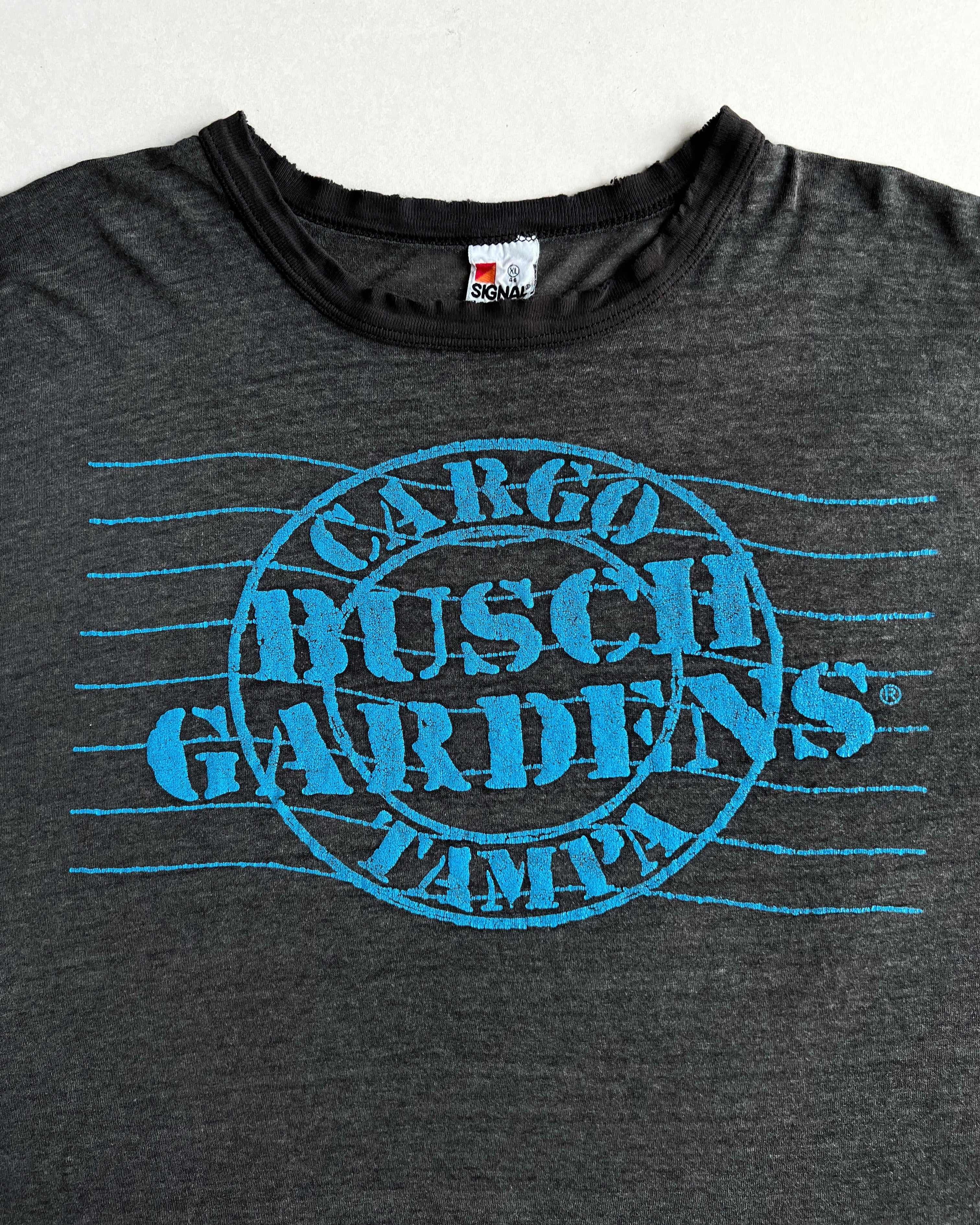 1980S 'CARGO BUSCH GARDENS TAMPA' SLEEVELESS TEE (XL)