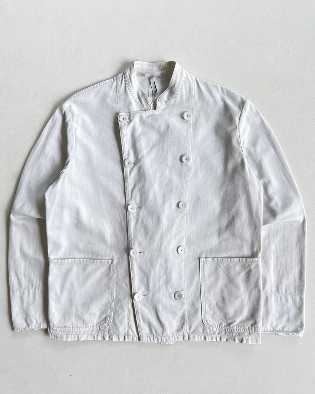 1970S EUROPE DOUBLE BREAST CHEF SHIRT (M)