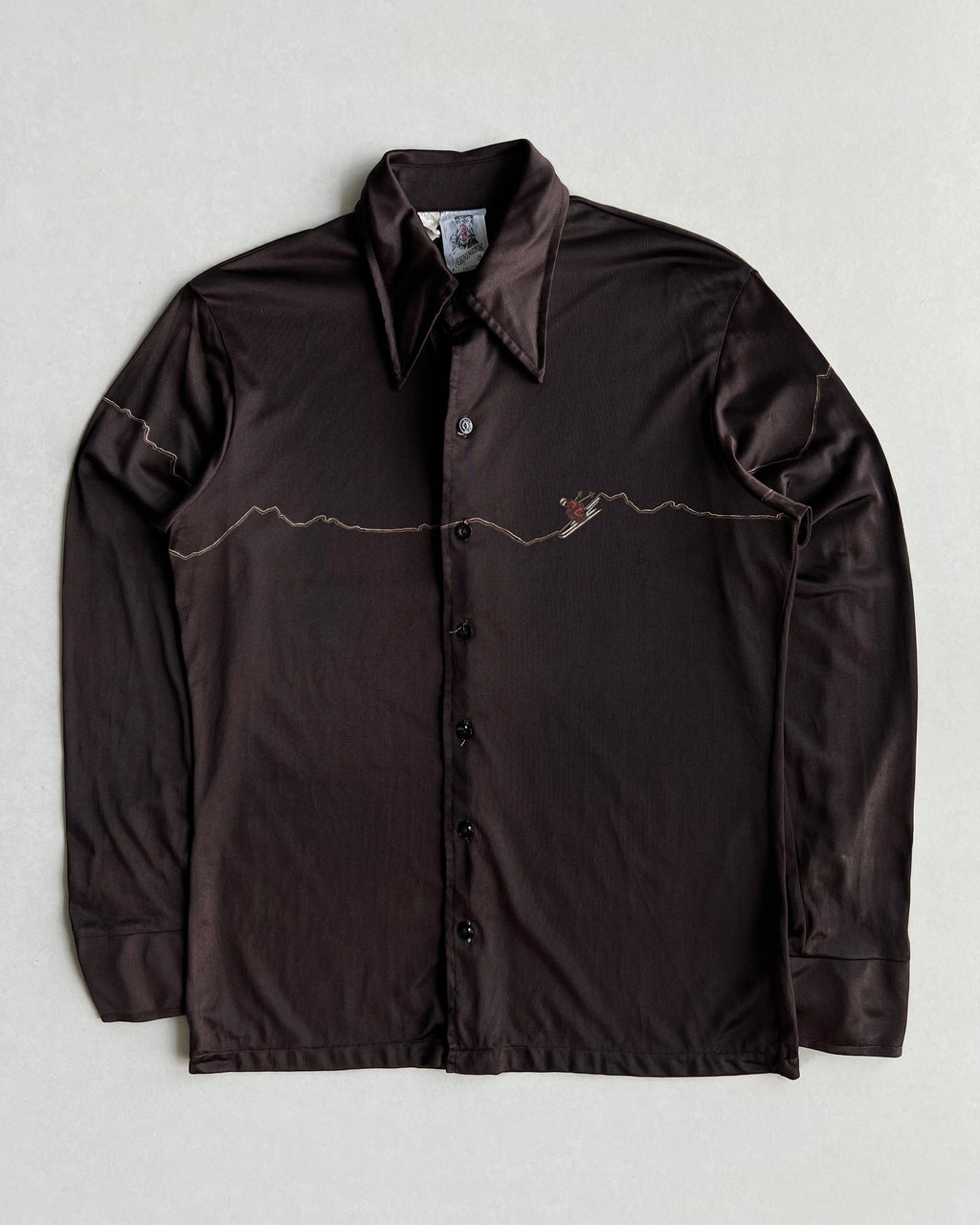 1970S KENNIGAN CALIFORNIA SKI NYLON SHIRT (M)