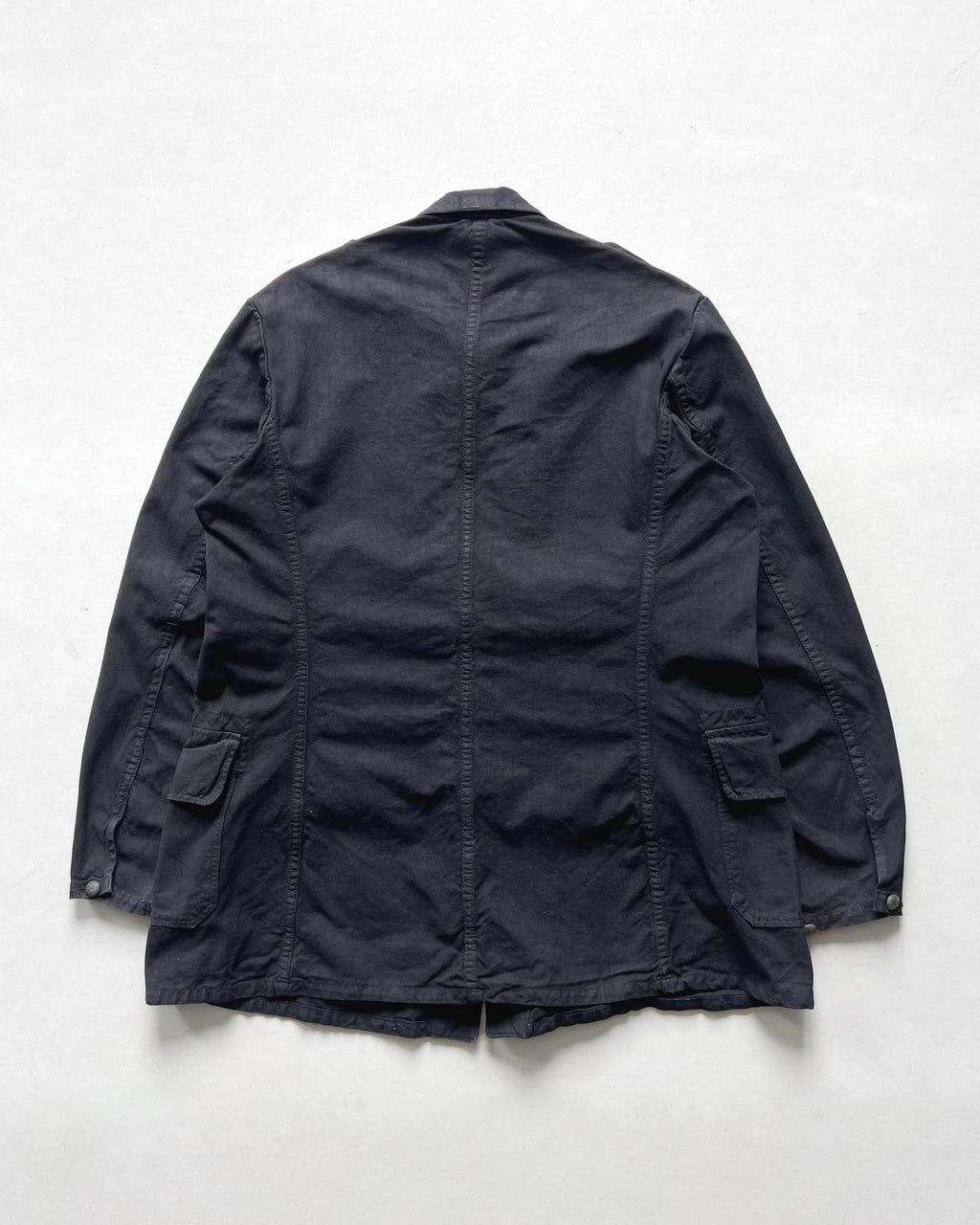 1930S OVERDYED SWEDISH ARMY CHORE JACKET (M)