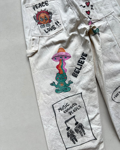 1980S CARTER'S HAND-DRAWN CARPENTER PANTS (31)