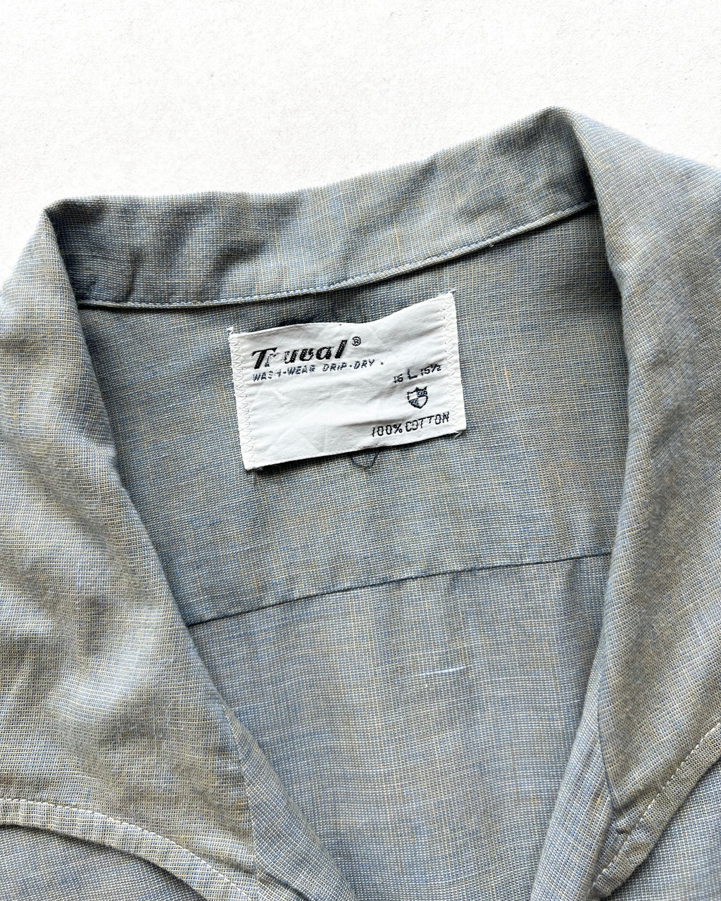 1950S TRUVAL SINGLE POCKET ROCKABILLY SHIRT (L)