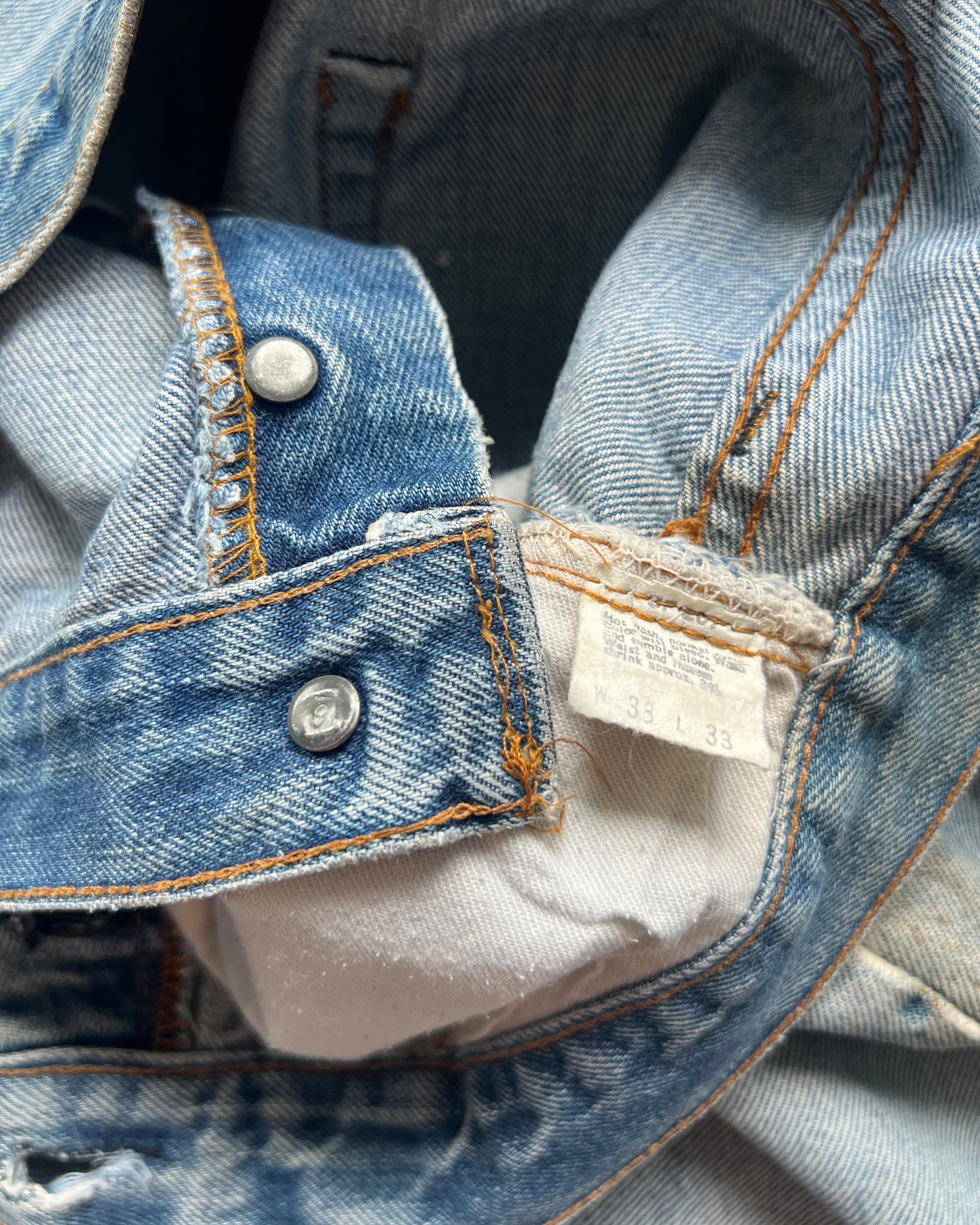 1970S LEVI'S 501 REDLINE SELVEDGE JEANS (35)