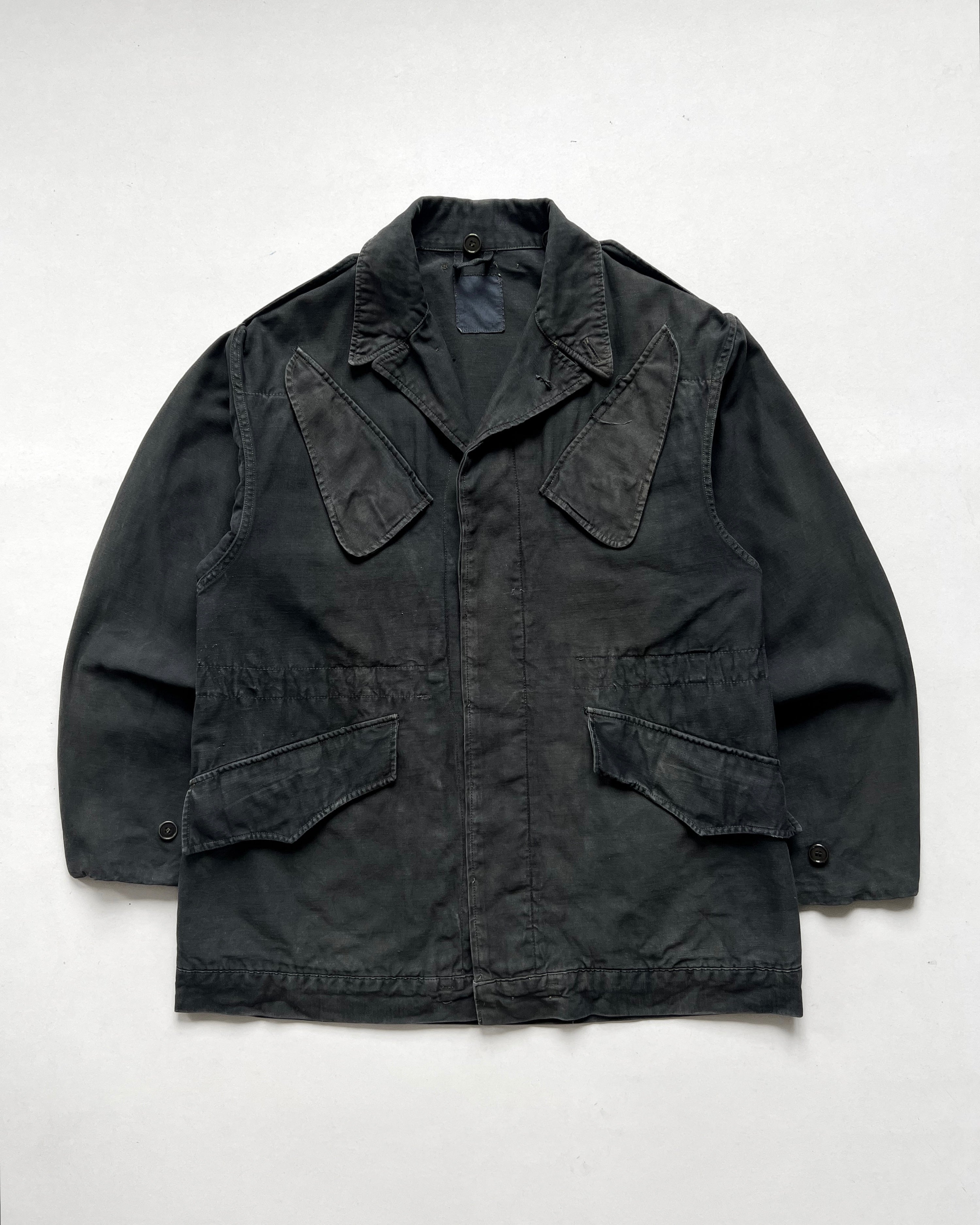 1960S OVERDYED DUTCH ARMY FIELD JACKET (M)