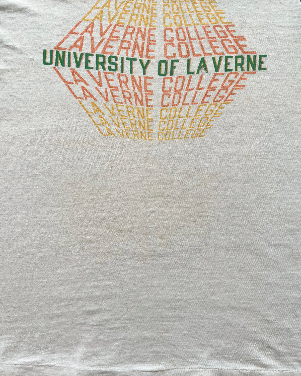1970S CHAMPION 'UNIVERSITY OF LAVERNE' RAGLAN TEE (XL)