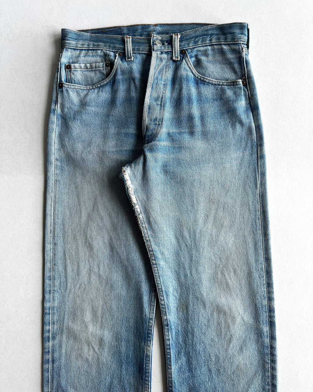 1980S FADED WASHED LEVI'S 501 JEANS (30X33)
