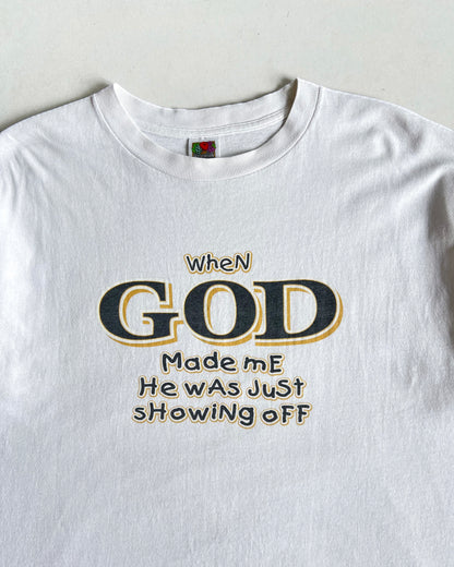 1990S 'GOD SHOWING OFF' SINGLE STITCH TEE (XL)