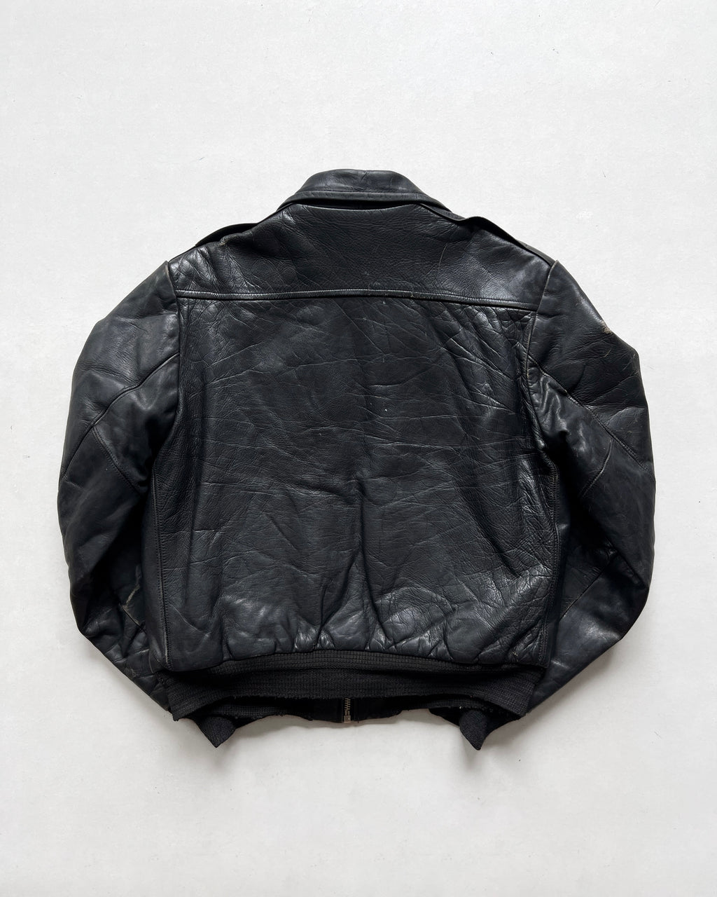 1950S FRATERNITY PREP BY SEARS LEATHER JACKET (M)
