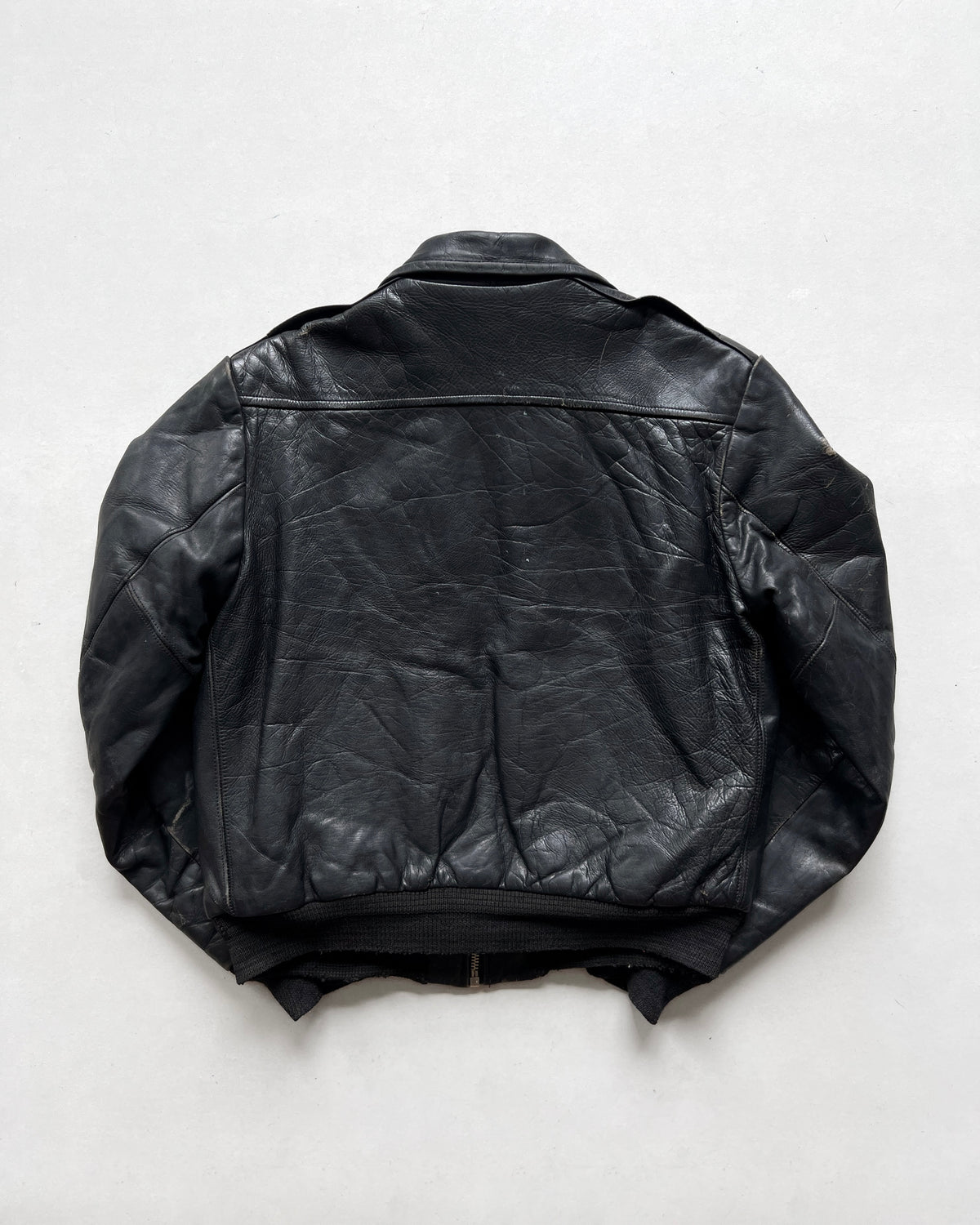 1950S FRATERNITY PREP BY SEARS LEATHER JACKET (M)