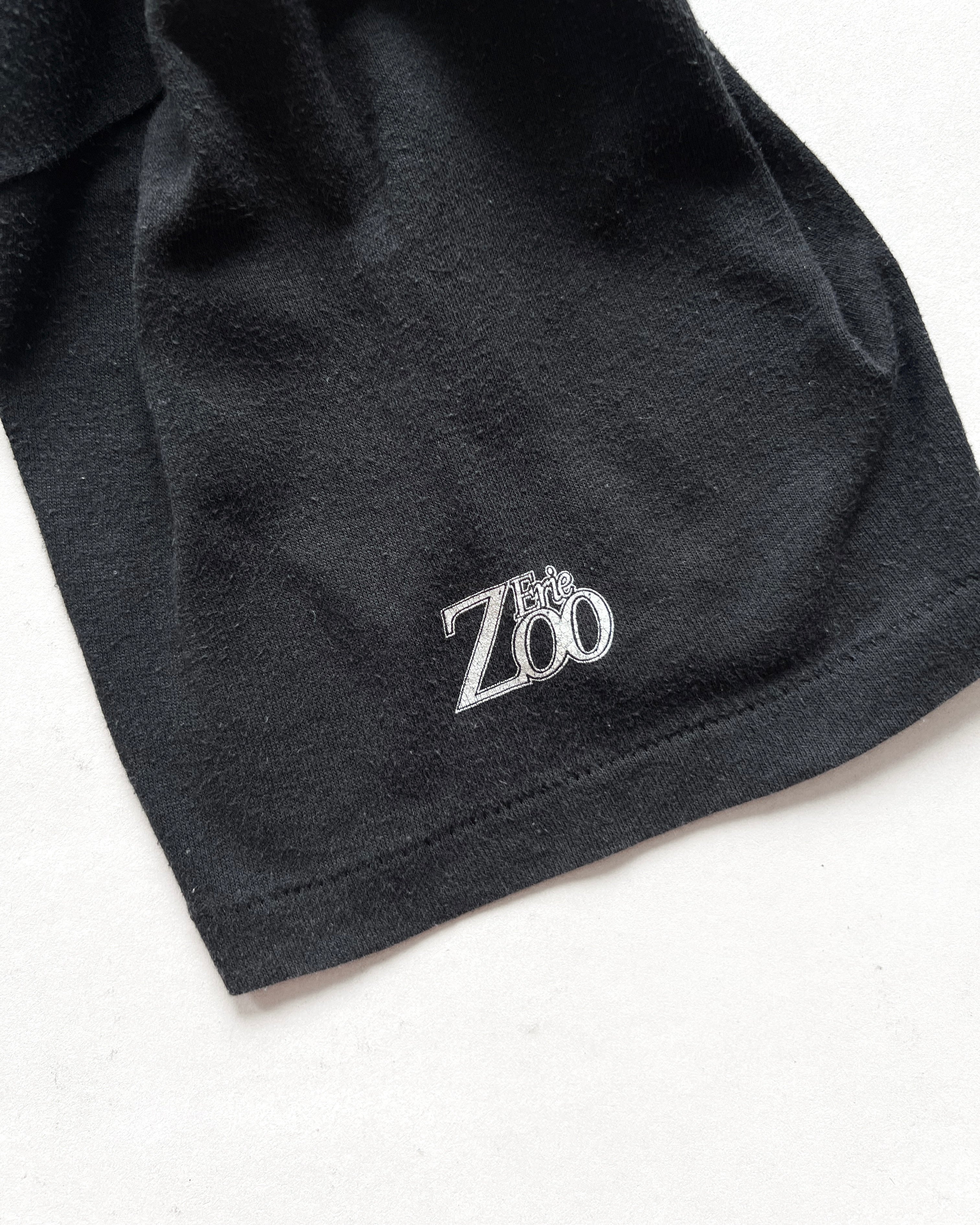 1980S ERIE ZOO ZEBRA GRAPHIC TEE (L)
