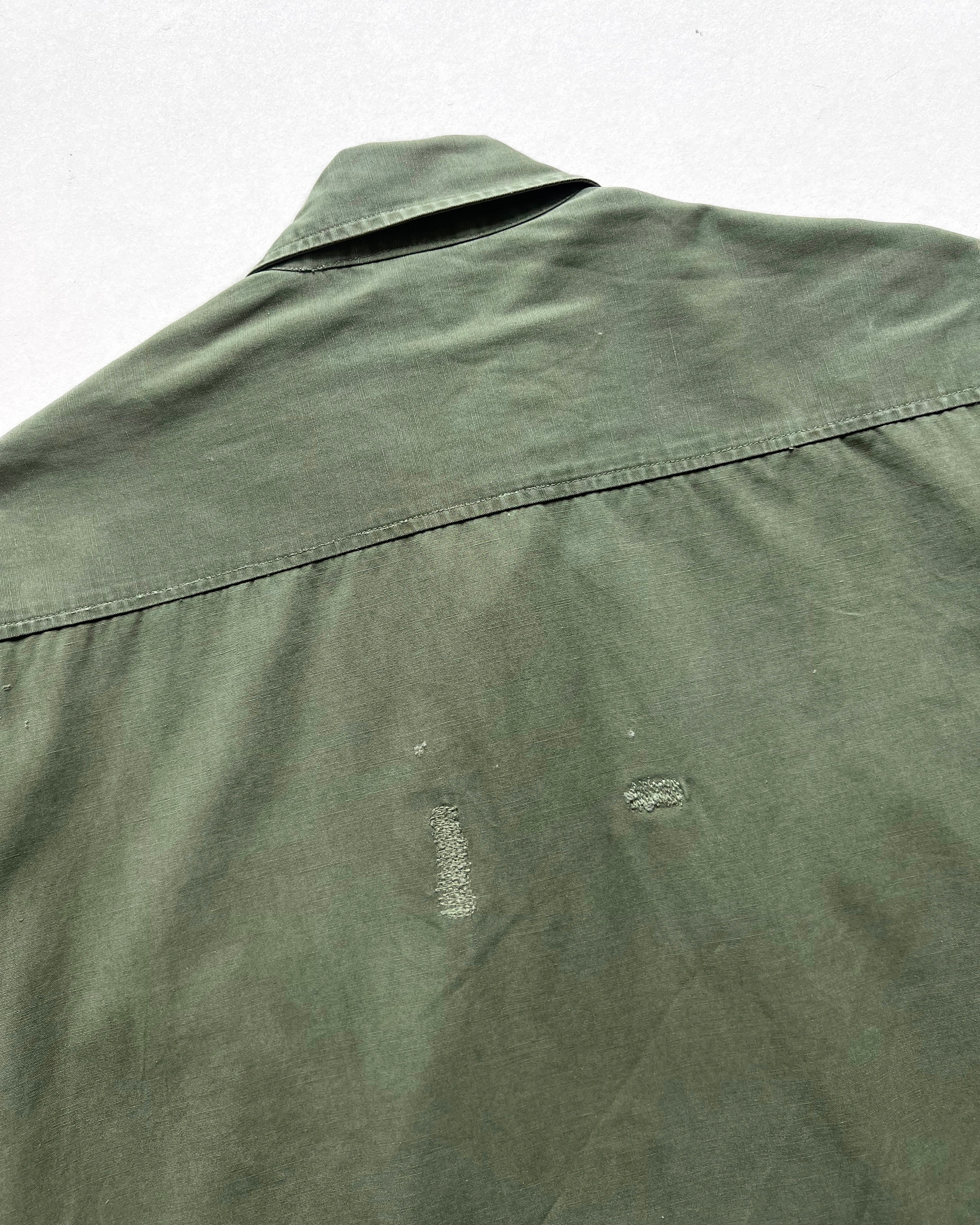 1960S US ARMY 2ND PATTERN SLANT POCKET POPLIN JUNGLE JACKET (M)