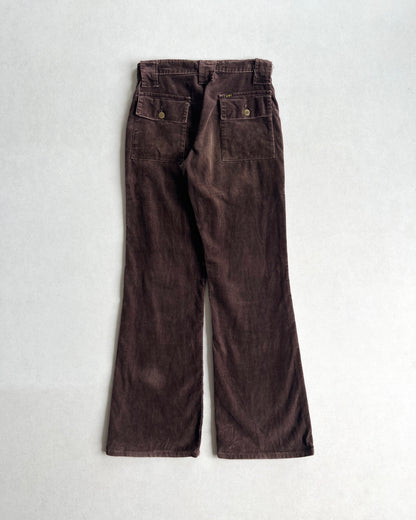1970S LEE CORDUROY BOOTCUT BUSH PANTS (28)