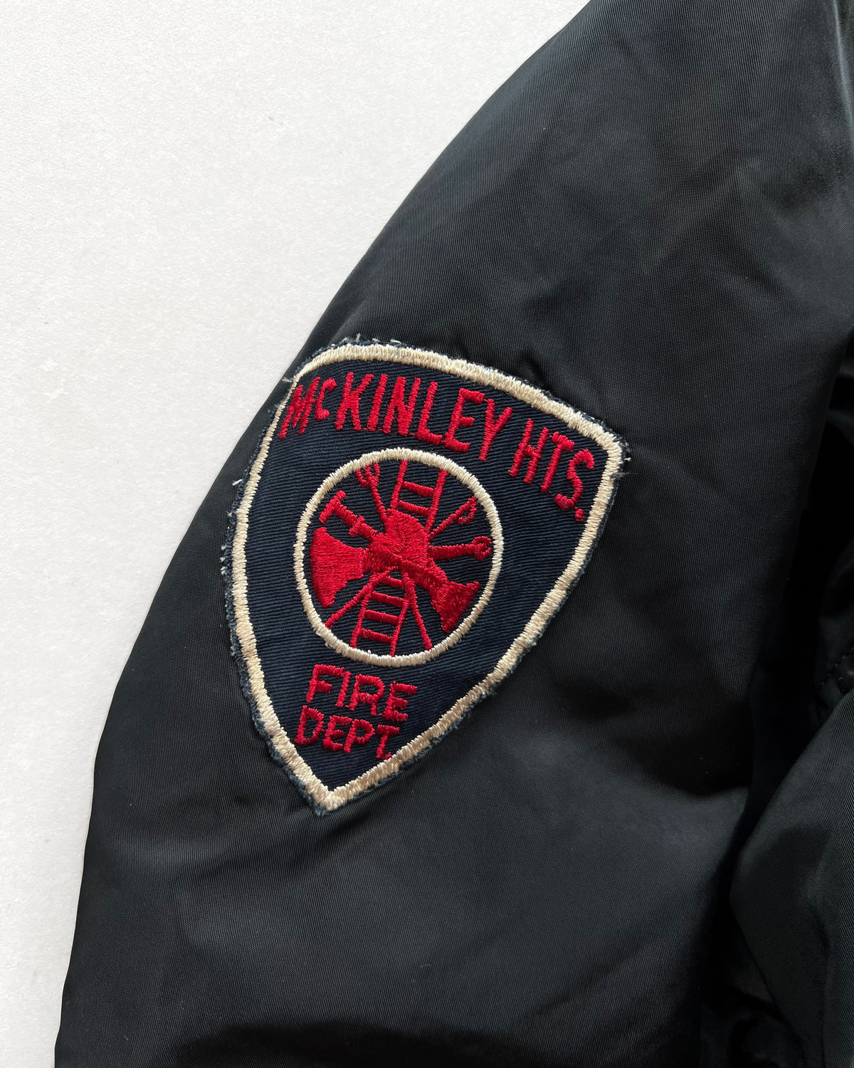 1980S BLACK ALPHA INDUSTRIES MA-1 FLIGHT JACKET (L)